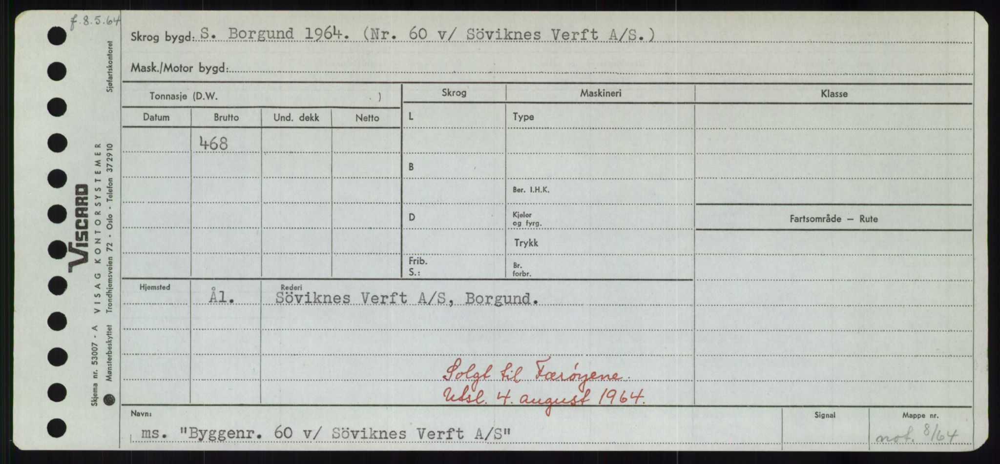 Sjøfartsdirektoratet med forløpere, Skipsmålingen, AV/RA-S-1627/H/Hd/L0006: Fartøy, Byg-Båt, p. 665