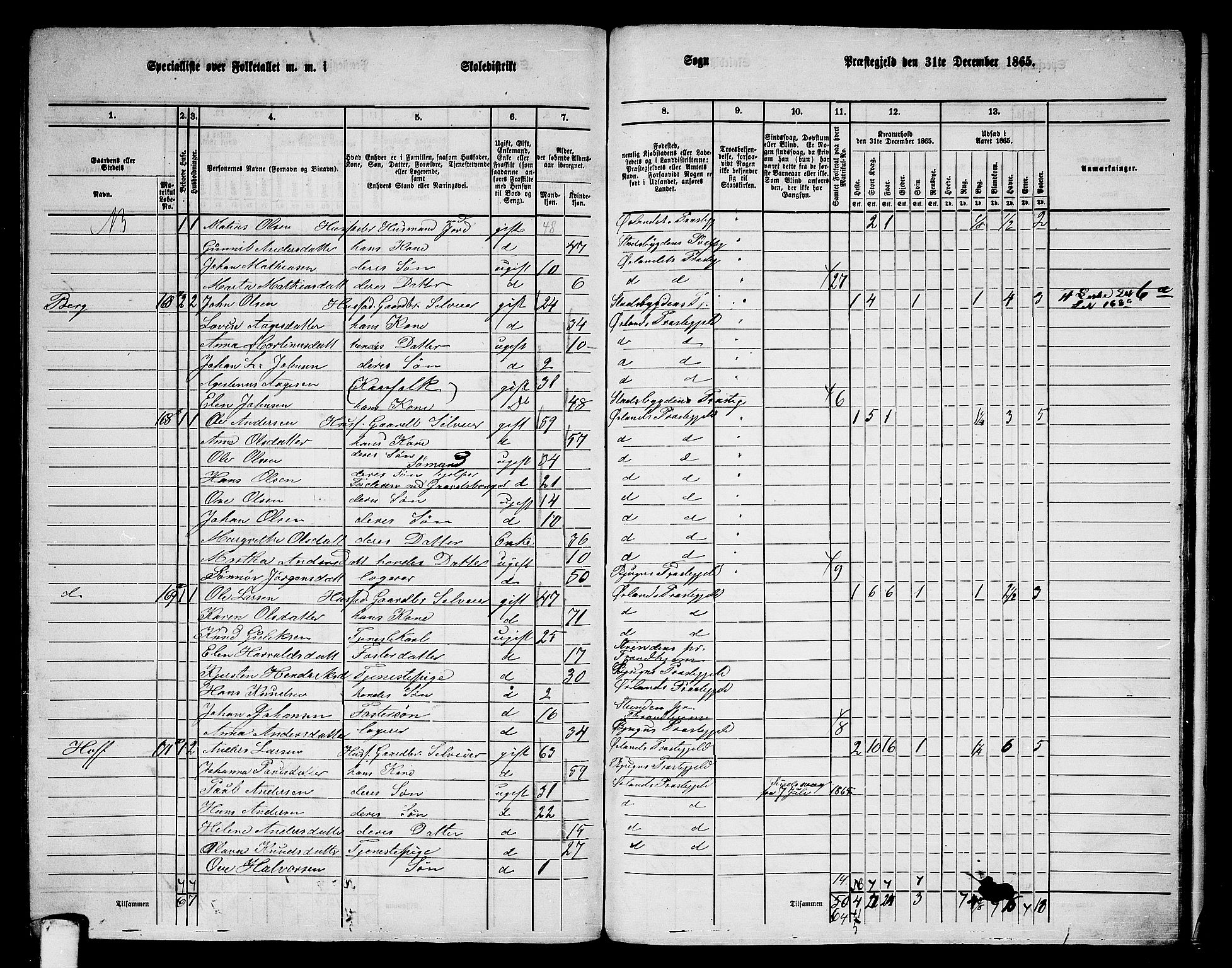 RA, 1865 census for Ørland, 1865, p. 132