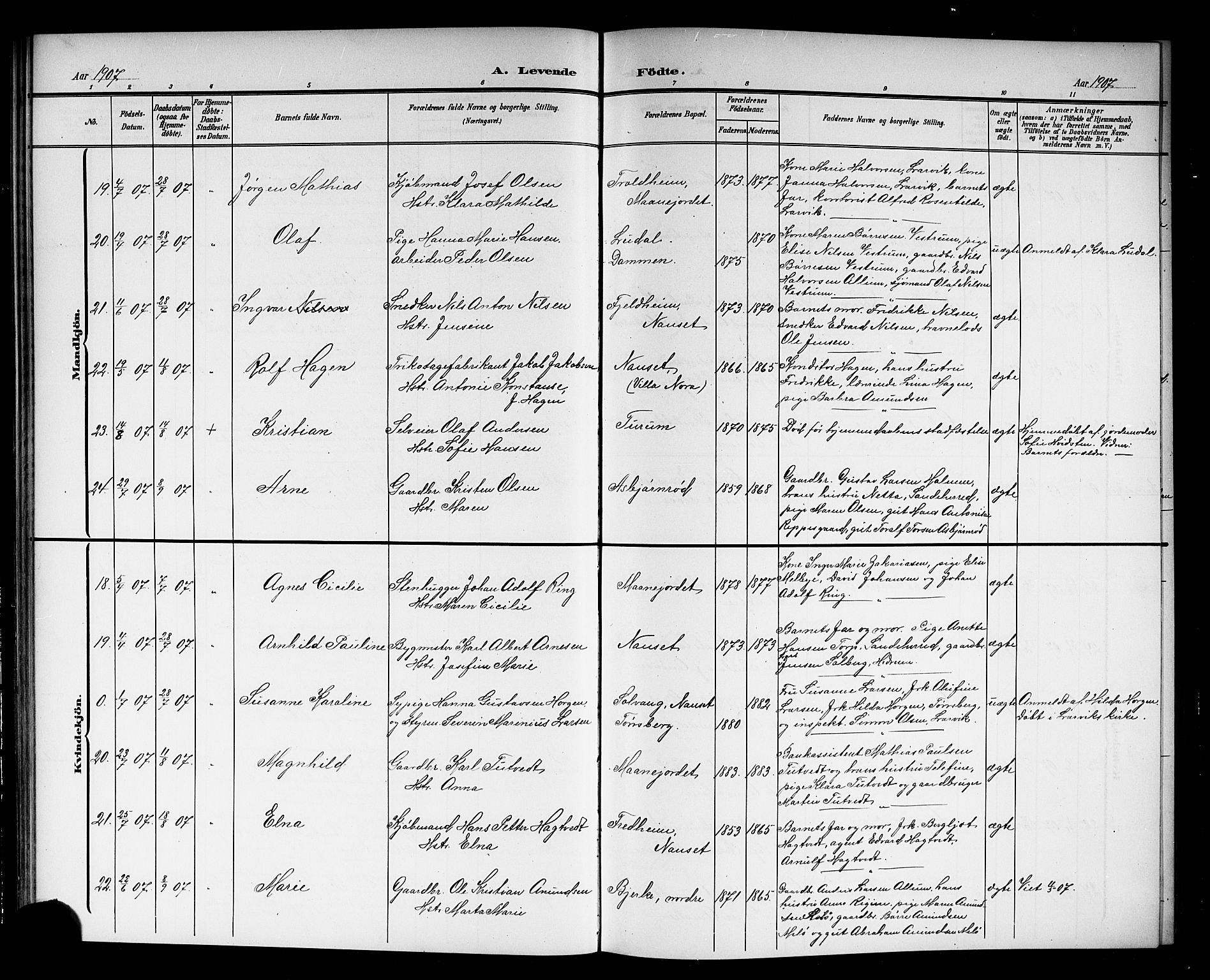 Hedrum kirkebøker, AV/SAKO-A-344/G/Ga/L0004: Parish register (copy) no. I 4, 1902-1915