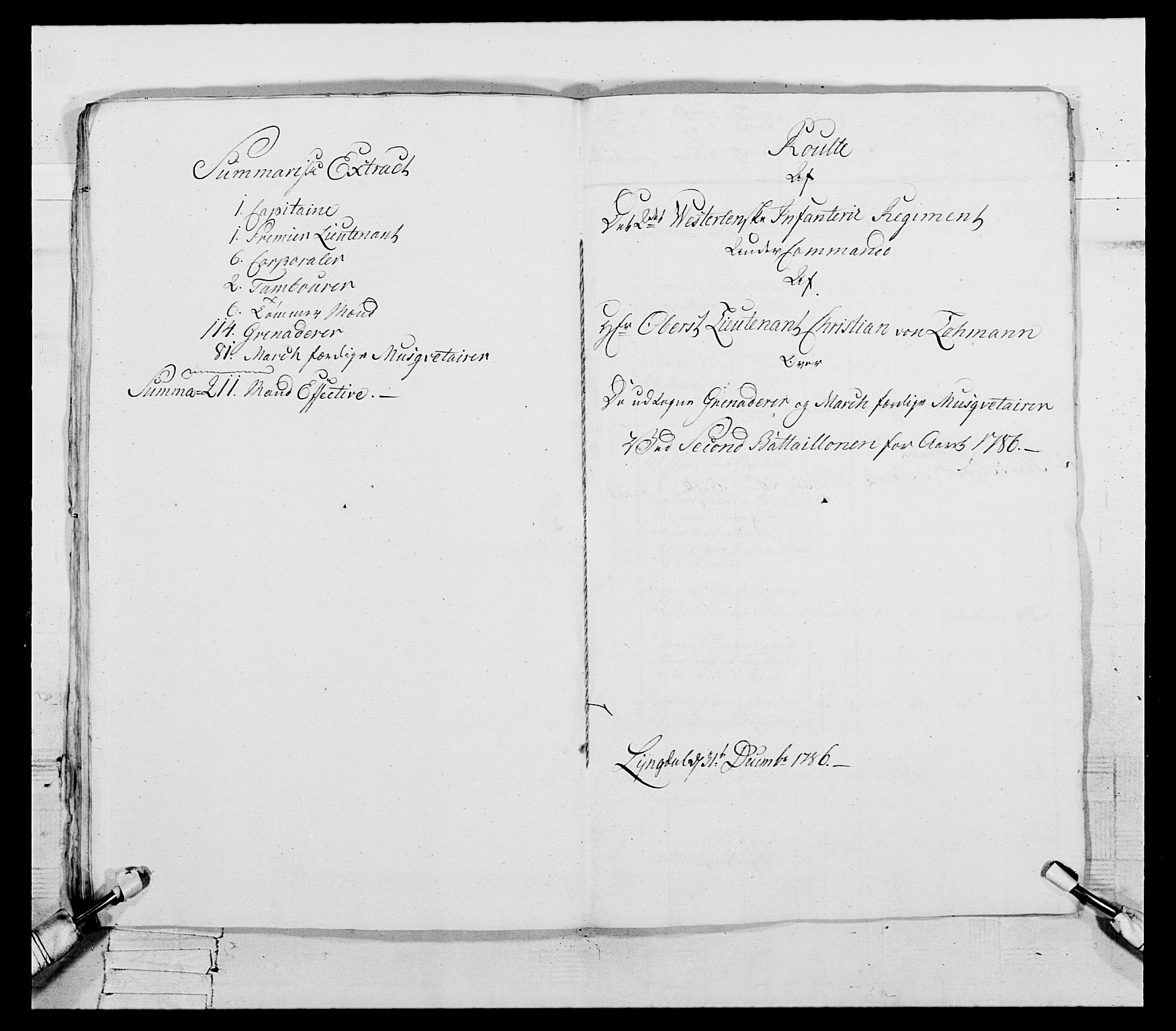 Generalitets- og kommissariatskollegiet, Det kongelige norske kommissariatskollegium, RA/EA-5420/E/Eh/L0107: 2. Vesterlenske nasjonale infanteriregiment, 1782-1789, p. 114