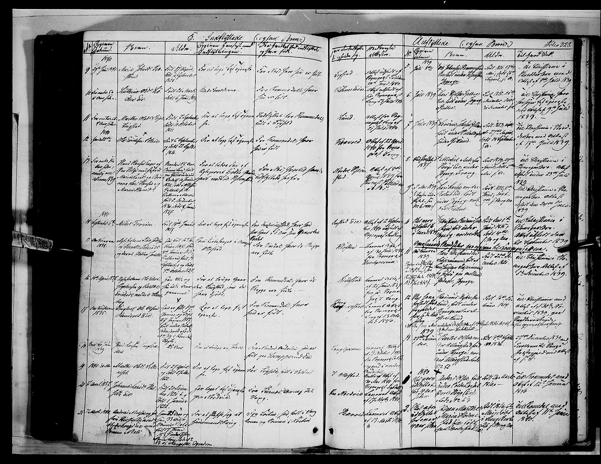 Stange prestekontor, SAH/PREST-002/K/L0010: Parish register (official) no. 10, 1835-1845, p. 328