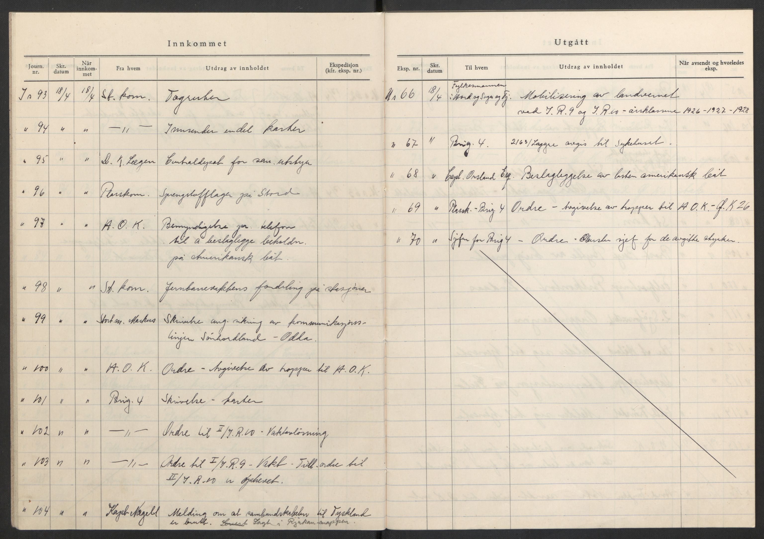 Forsvaret, Forsvarets krigshistoriske avdeling, AV/RA-RAFA-2017/Y/Yb/L0097: II-C-11-400  -  4. Divisjon., 1940, p. 10