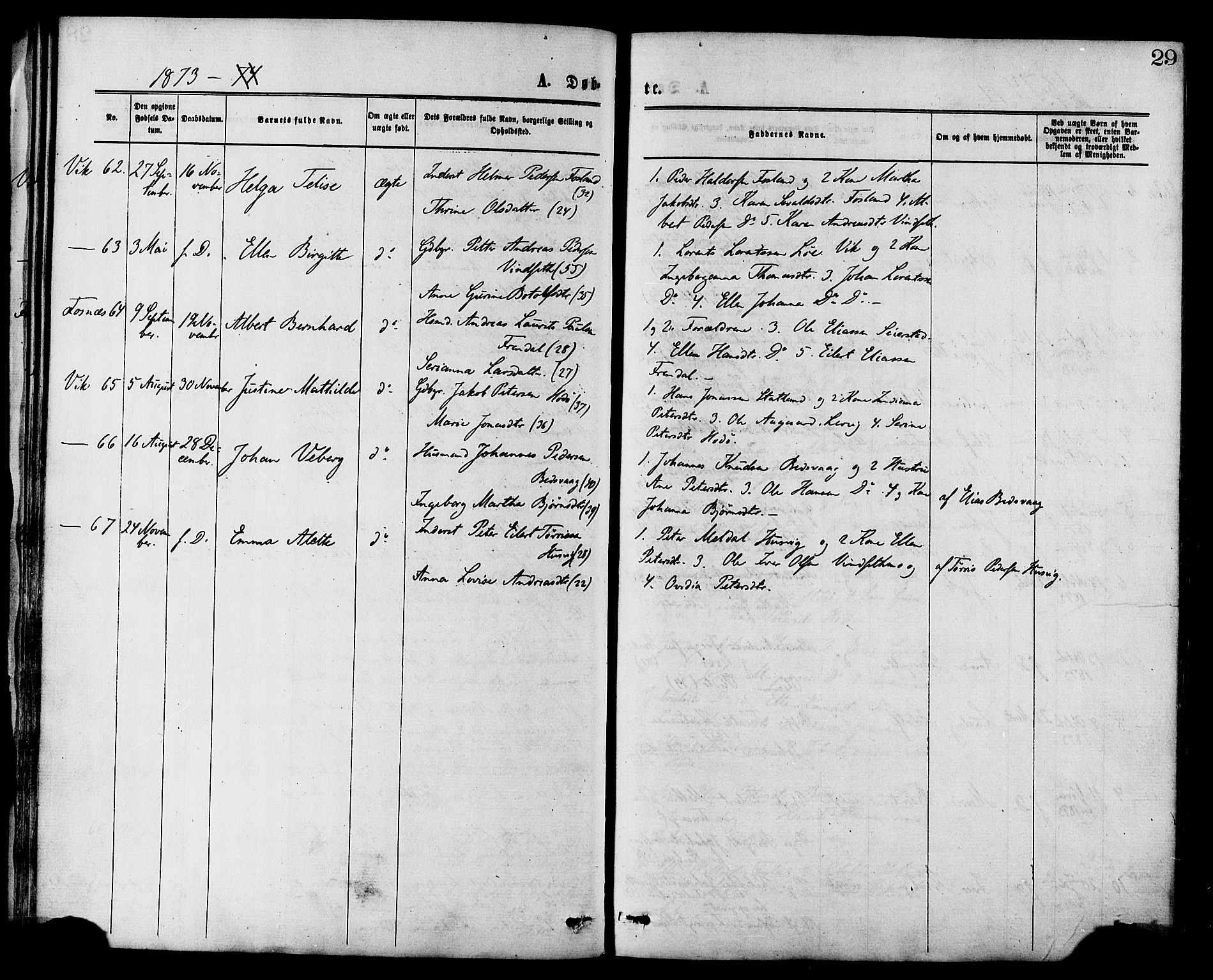 Ministerialprotokoller, klokkerbøker og fødselsregistre - Nord-Trøndelag, SAT/A-1458/773/L0616: Parish register (official) no. 773A07, 1870-1887, p. 29