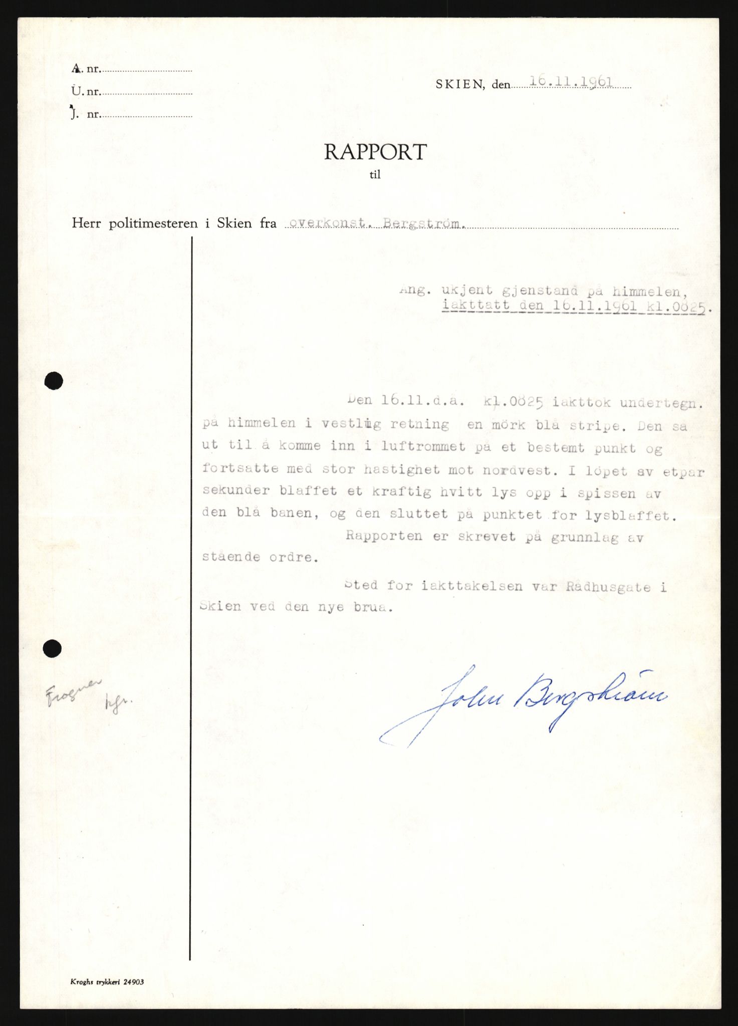 Forsvaret, Luftforsvarets overkommando/Luftforsvarsstaben, AV/RA-RAFA-2246/1/D/Da/L0124/0001: -- / UFO OVER NORSK TERRITORIUM, 1954-1970, p. 271