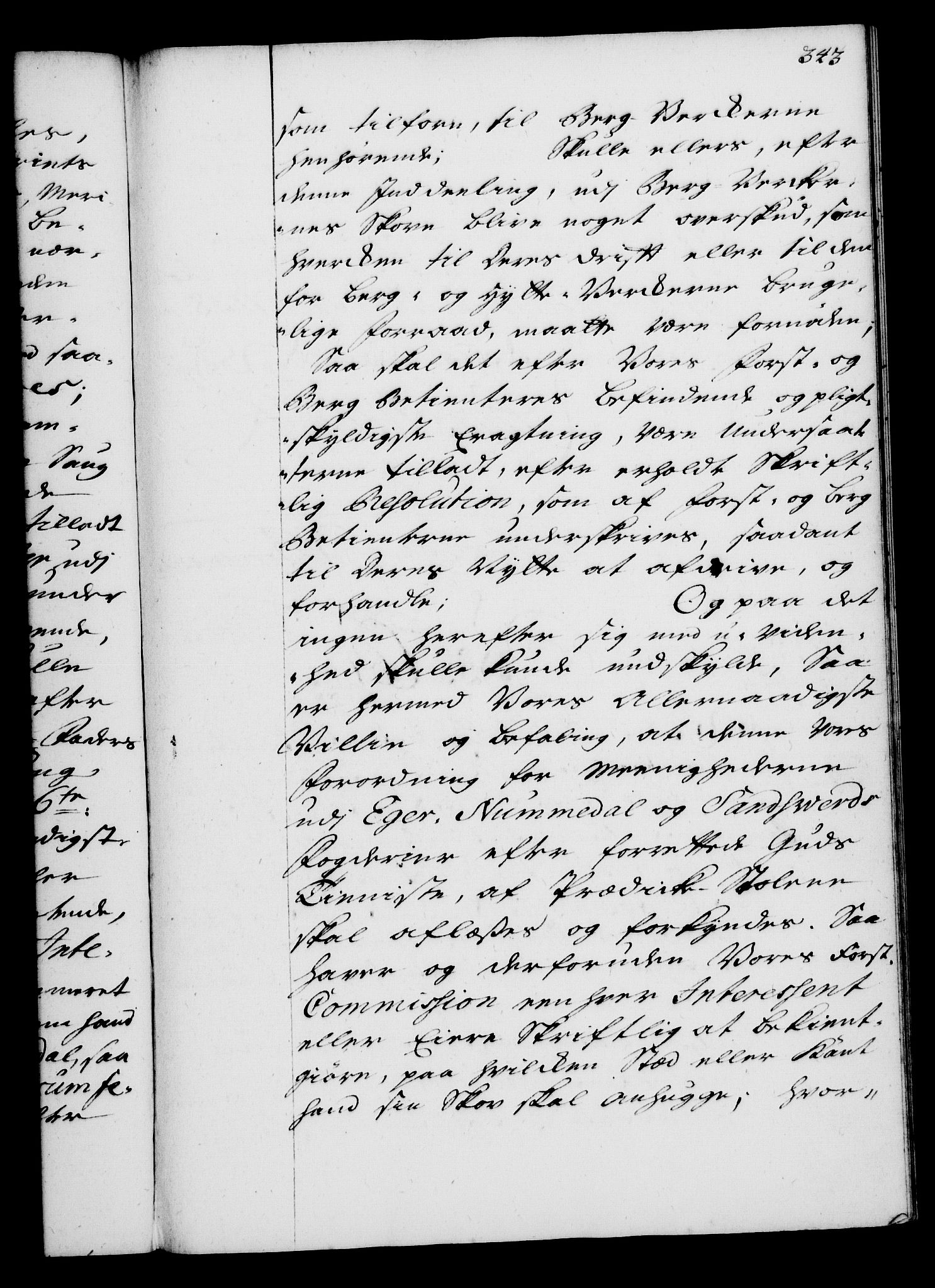 Rentekammeret, Kammerkanselliet, AV/RA-EA-3111/G/Gg/Gga/L0004: Norsk ekspedisjonsprotokoll med register (merket RK 53.4), 1734-1741, p. 343