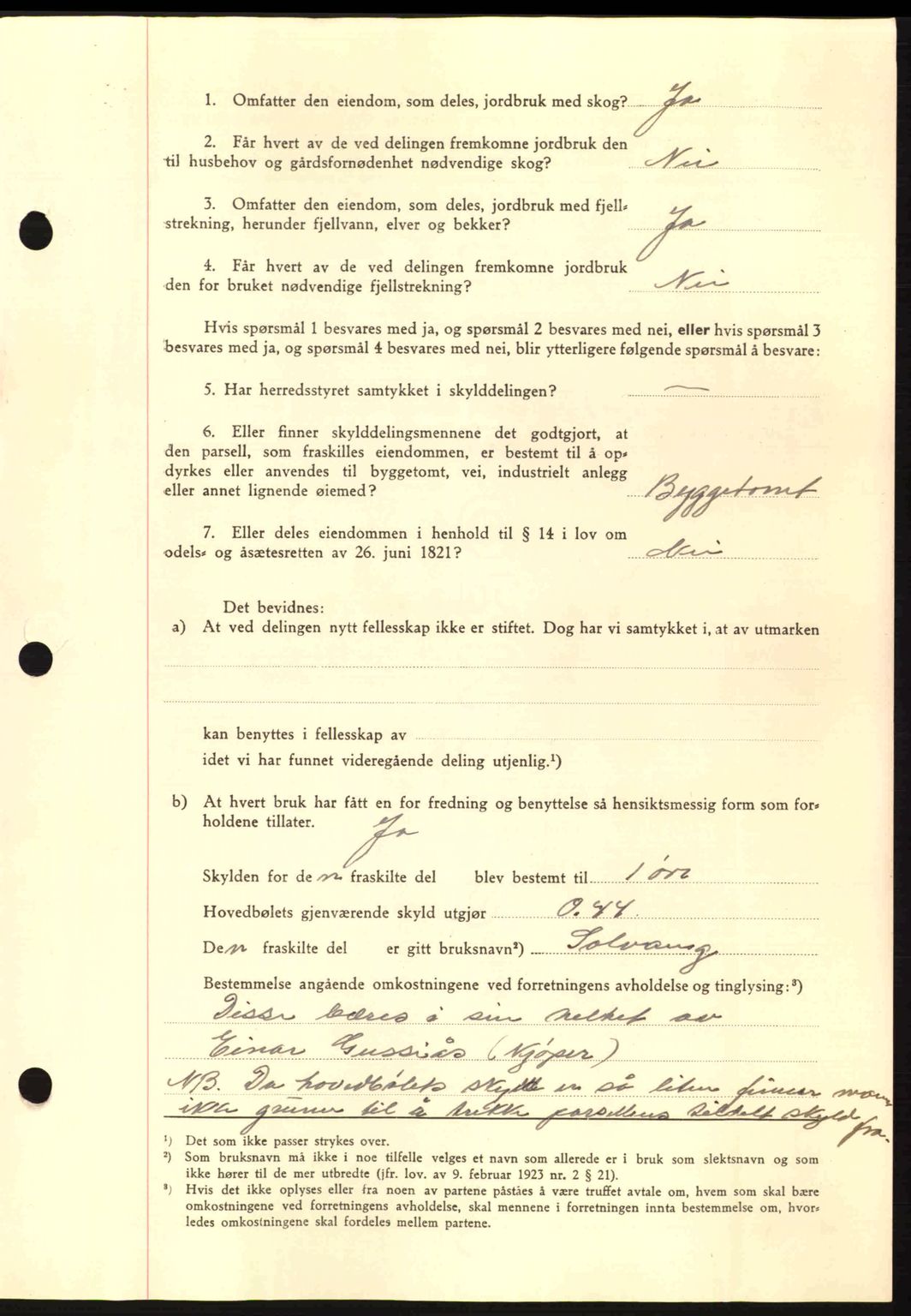 Nordmøre sorenskriveri, AV/SAT-A-4132/1/2/2Ca: Mortgage book no. A91, 1941-1942, Diary no: : 1841/1941