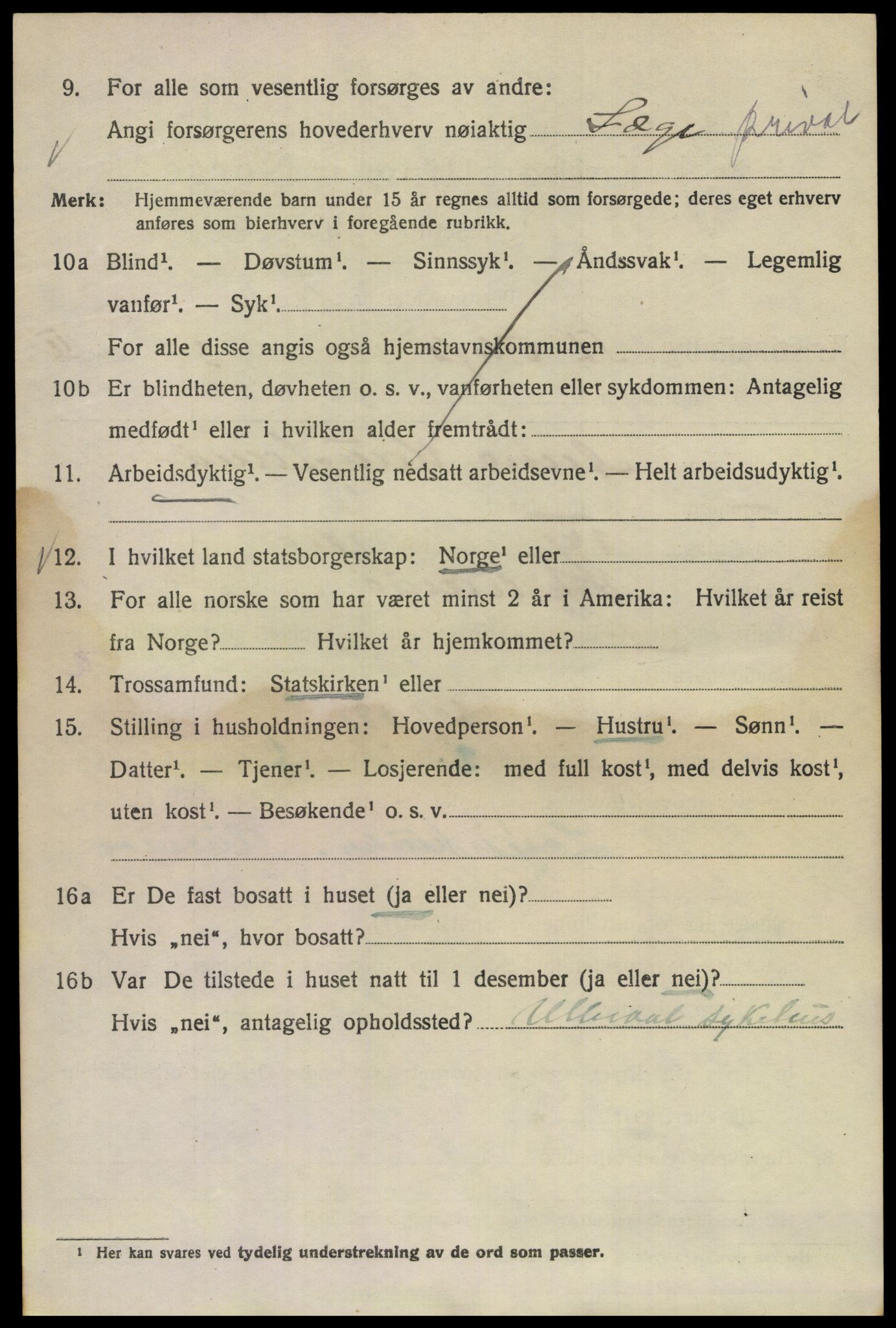 SAO, 1920 census for Kristiania, 1920, p. 534256