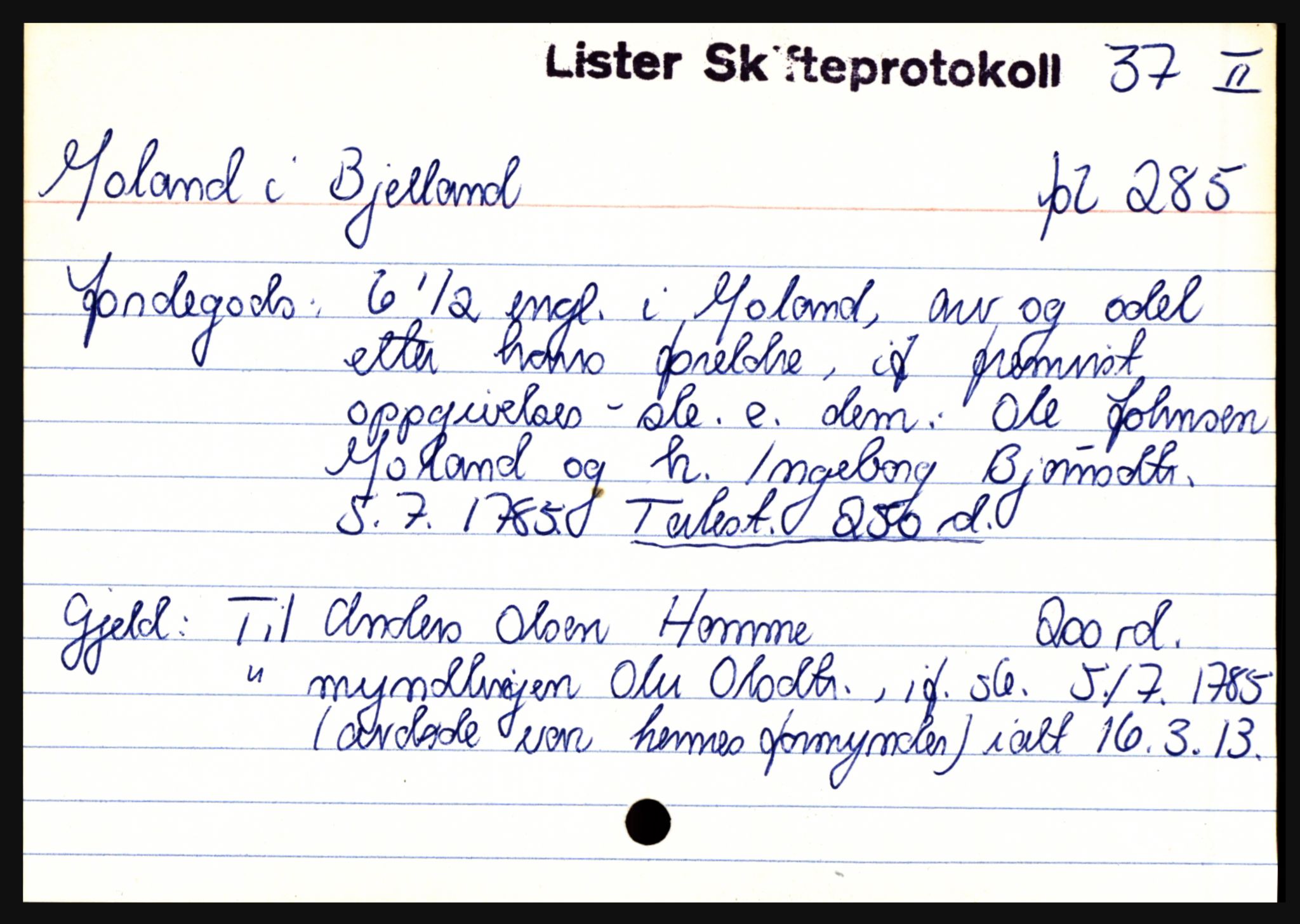 Lister sorenskriveri, AV/SAK-1221-0003/H, p. 25785