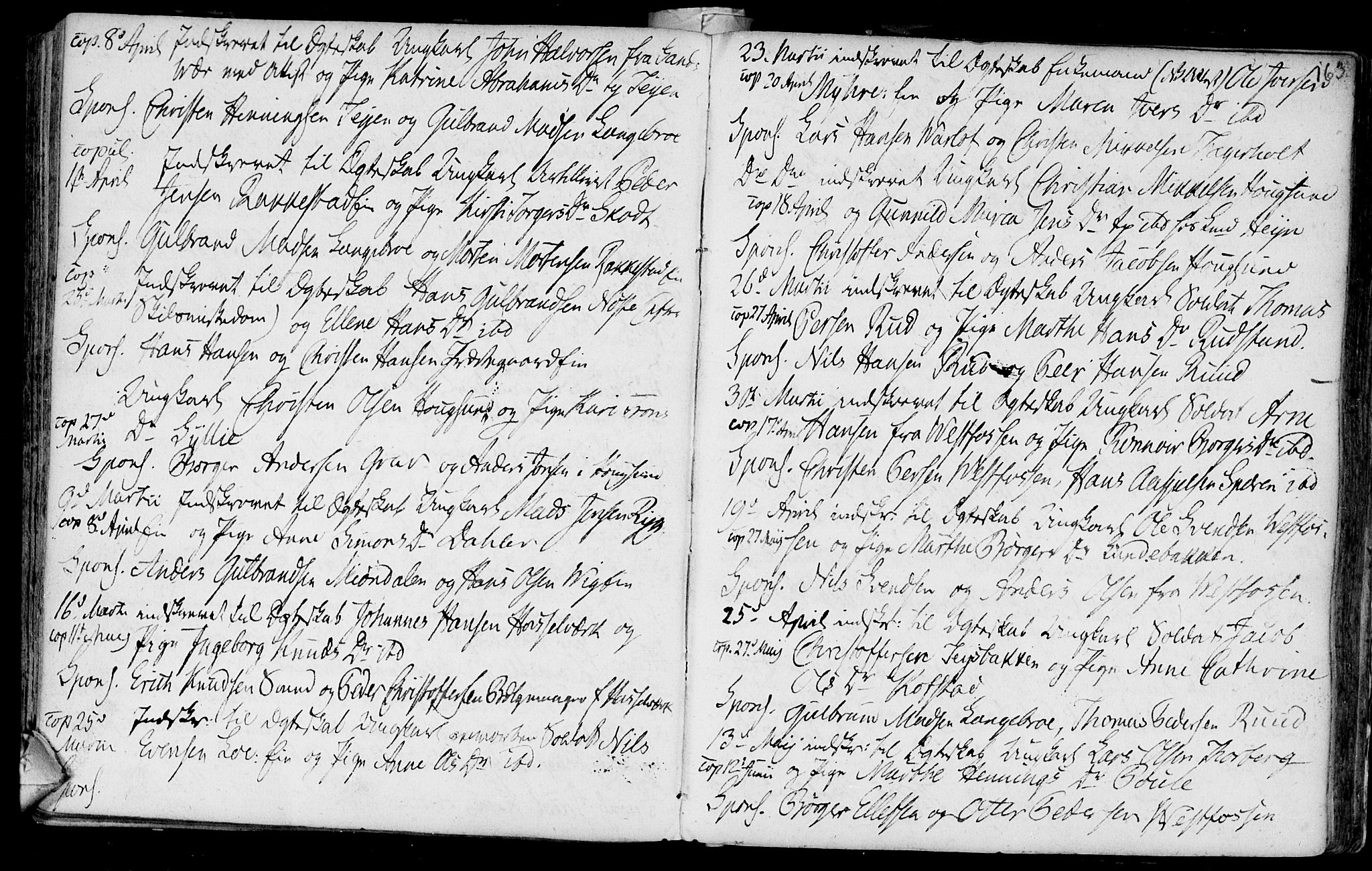 Eiker kirkebøker, AV/SAKO-A-4/F/Fa/L0007: Parish register (official) no. I 7 /1, 1733-1808, p. 163