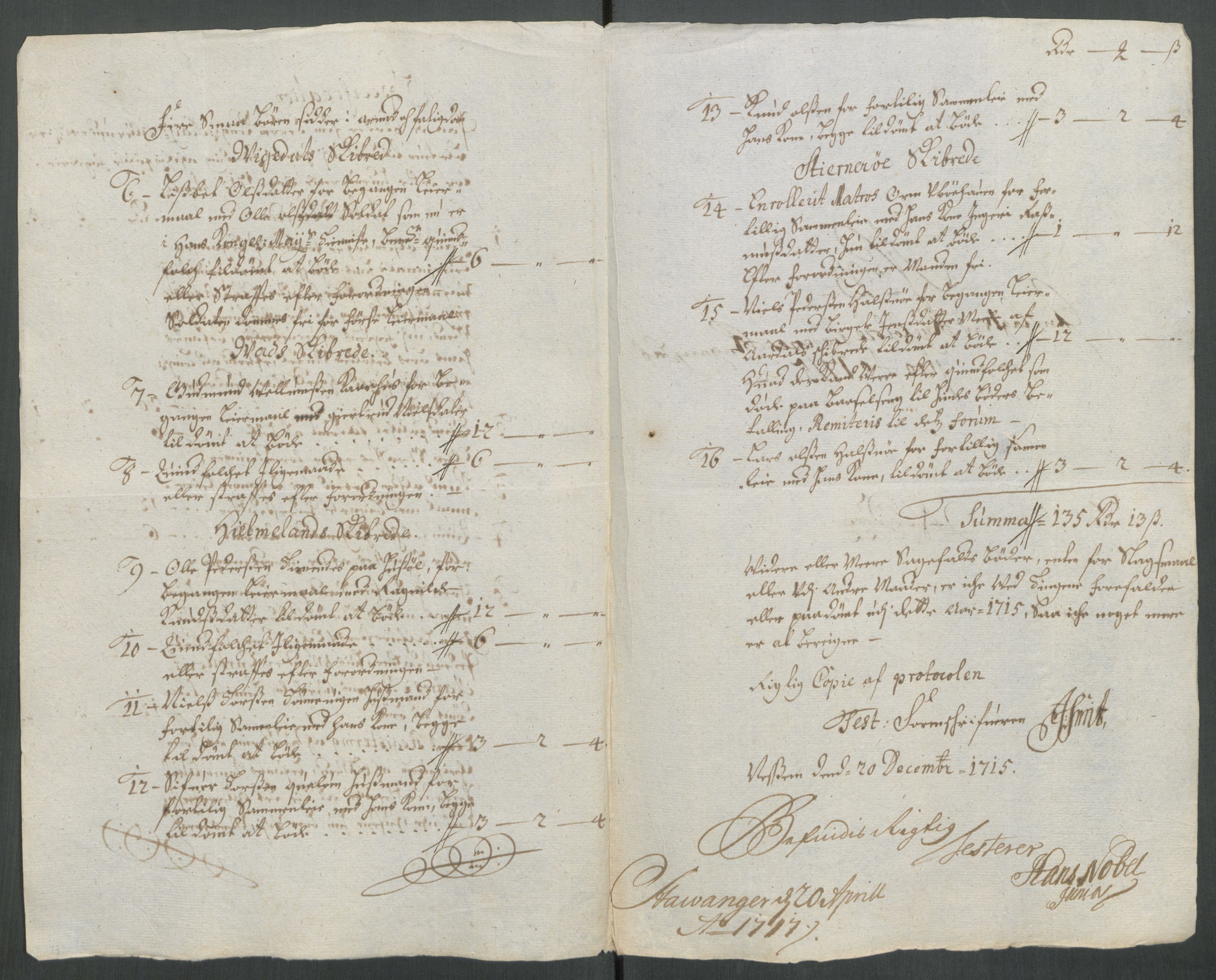 Rentekammeret inntil 1814, Reviderte regnskaper, Fogderegnskap, AV/RA-EA-4092/R47/L2868: Fogderegnskap Ryfylke, 1715, p. 236