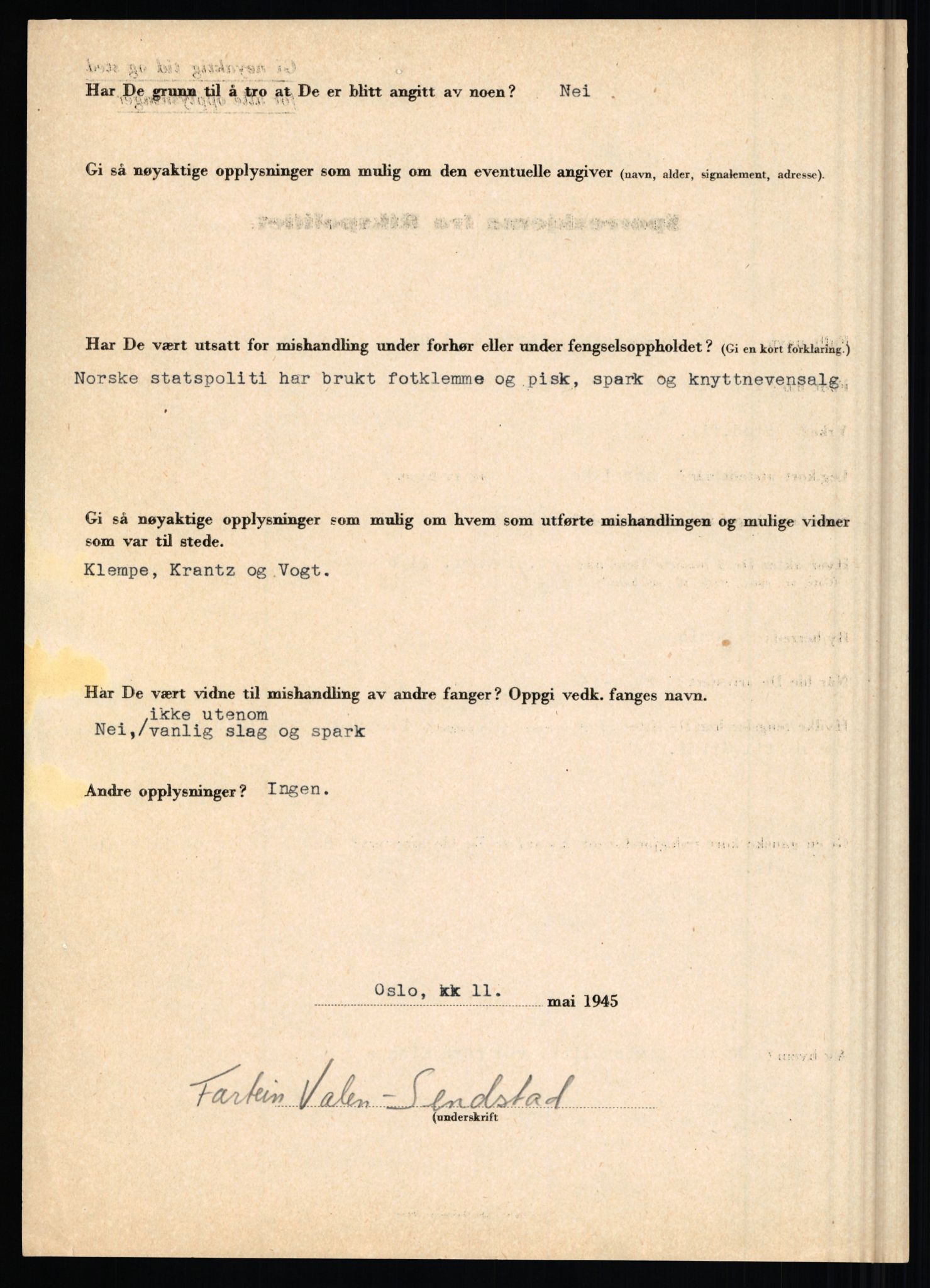 Rikspolitisjefen, AV/RA-S-1560/L/L0015: Scharff, Carlo Max - Stephensen, Gudrun, 1940-1945, p. 92
