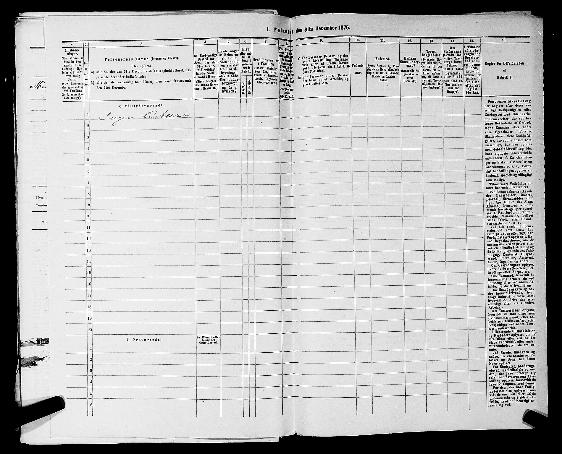 RA, 1875 census for 0239P Hurdal, 1875, p. 249