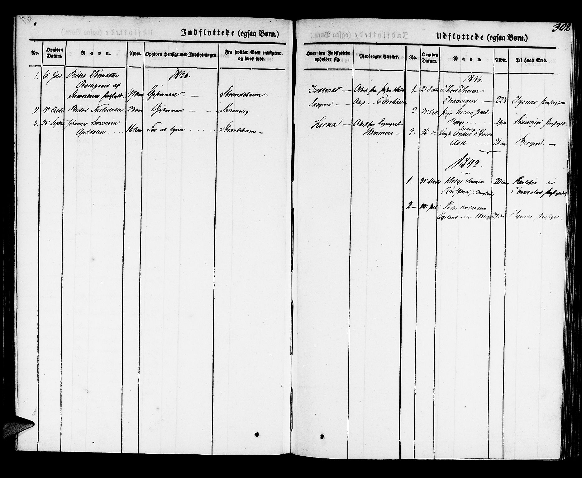 Kvinnherad sokneprestembete, SAB/A-76401/H/Haa: Parish register (official) no. A 6, 1835-1843, p. 302