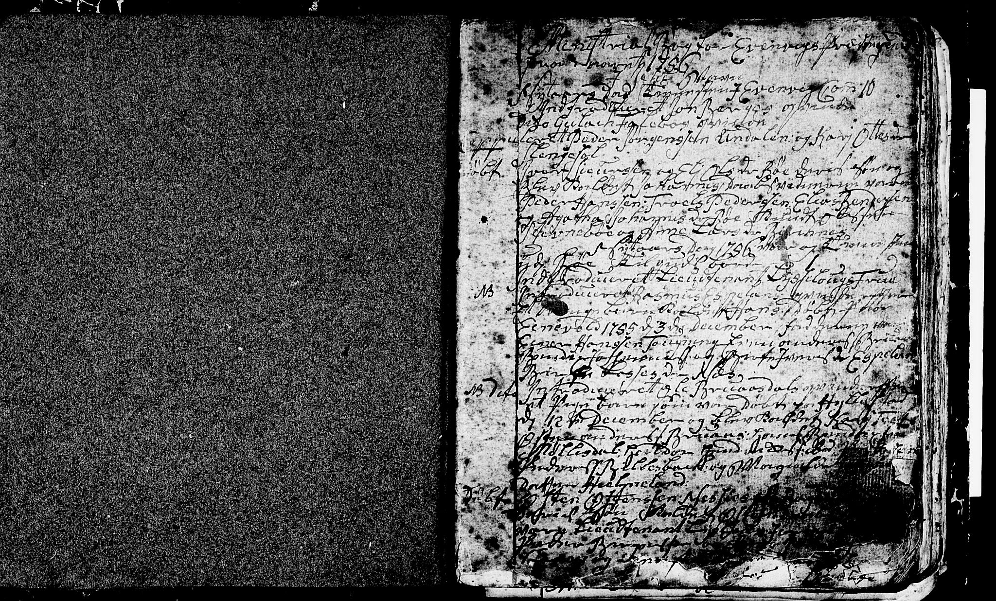 Gulen sokneprestembete, SAB/A-80201/H/Hab: Parish register (copy) no. A 1, 1786-1791, p. 1