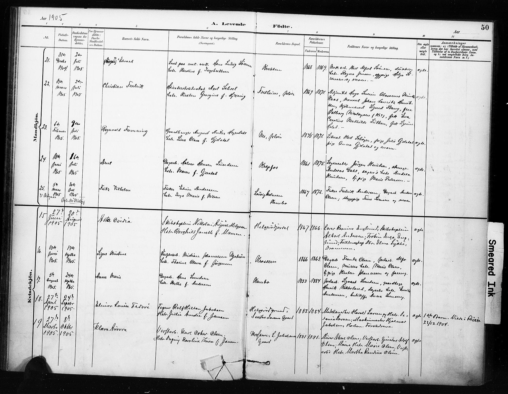 Moss prestekontor Kirkebøker, AV/SAO-A-2003/F/Fc/L0002: Parish register (official) no. III 2, 1894-1906, p. 50