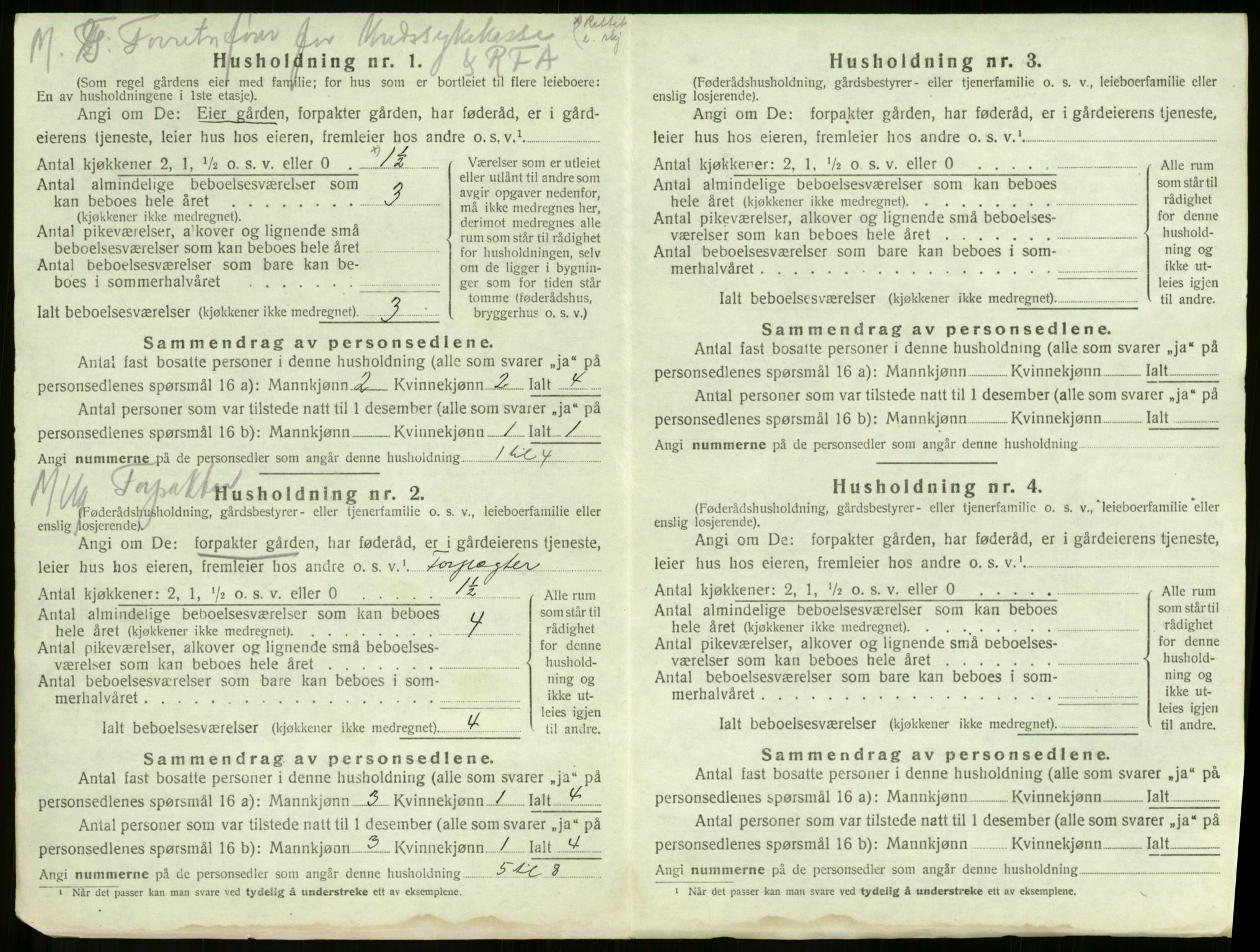 SAKO, 1920 census for Våle, 1920, p. 407