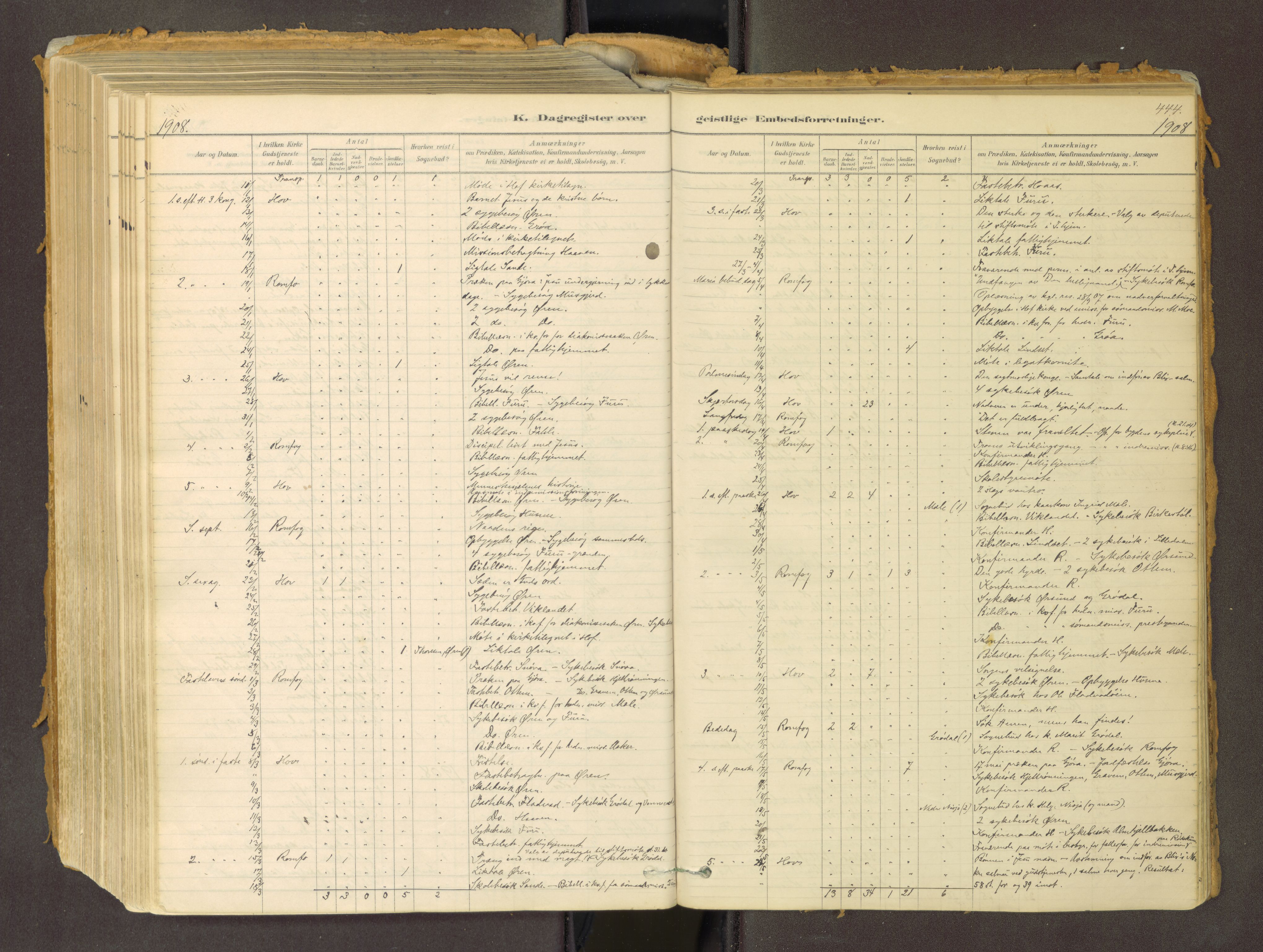 Sunndal sokneprestkontor, SAT/A-1085/1/I/I1/I1a: Parish register (official) no. 2, 1877-1914, p. 444