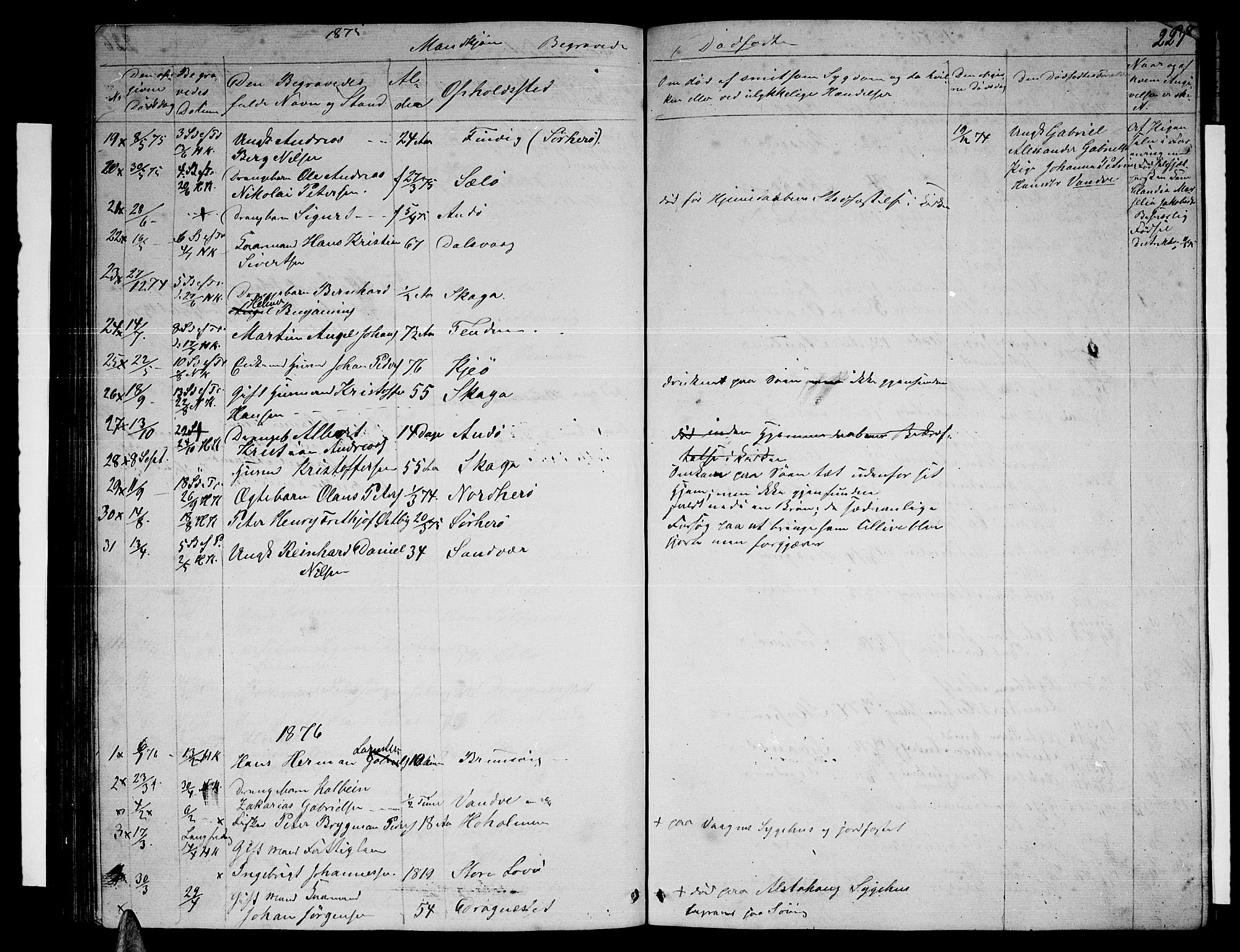 Ministerialprotokoller, klokkerbøker og fødselsregistre - Nordland, AV/SAT-A-1459/834/L0512: Parish register (copy) no. 834C03, 1862-1877, p. 227