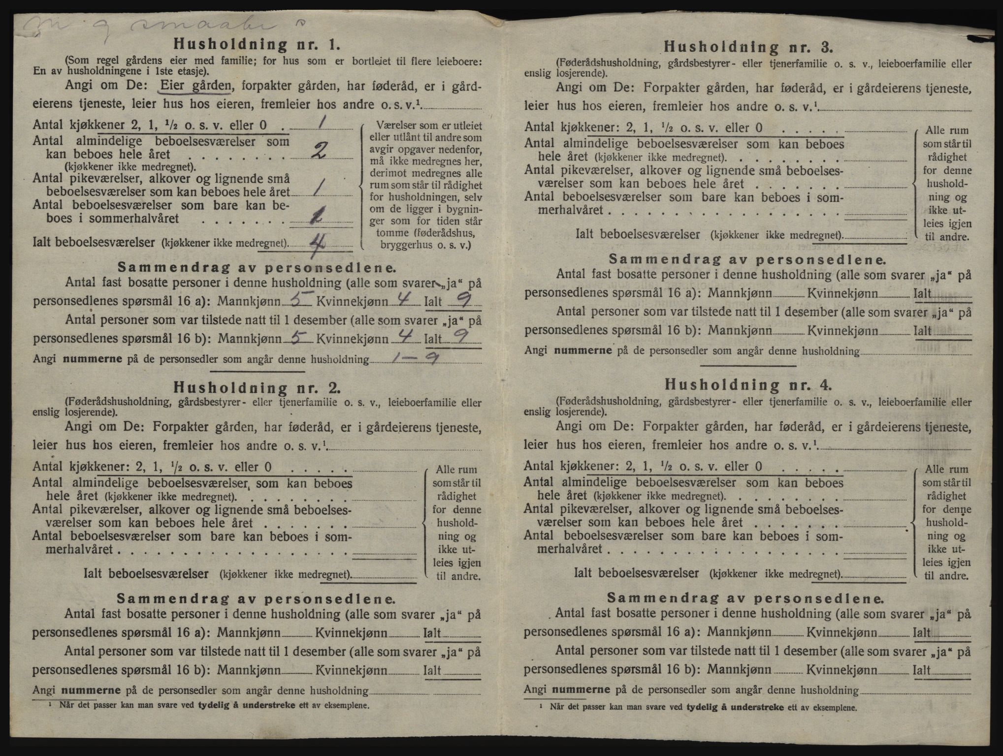 SAT, 1920 census for Stjørna, 1920, p. 939