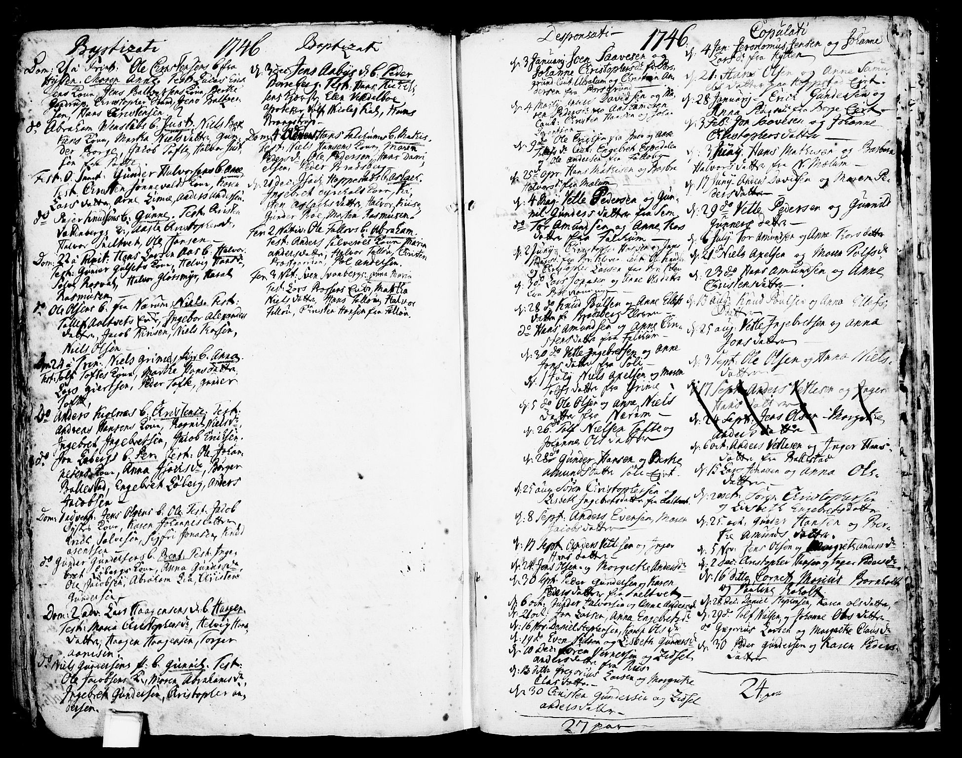 Gjerpen kirkebøker, AV/SAKO-A-265/F/Fa/L0001: Parish register (official) no. I 1, 1681-1746