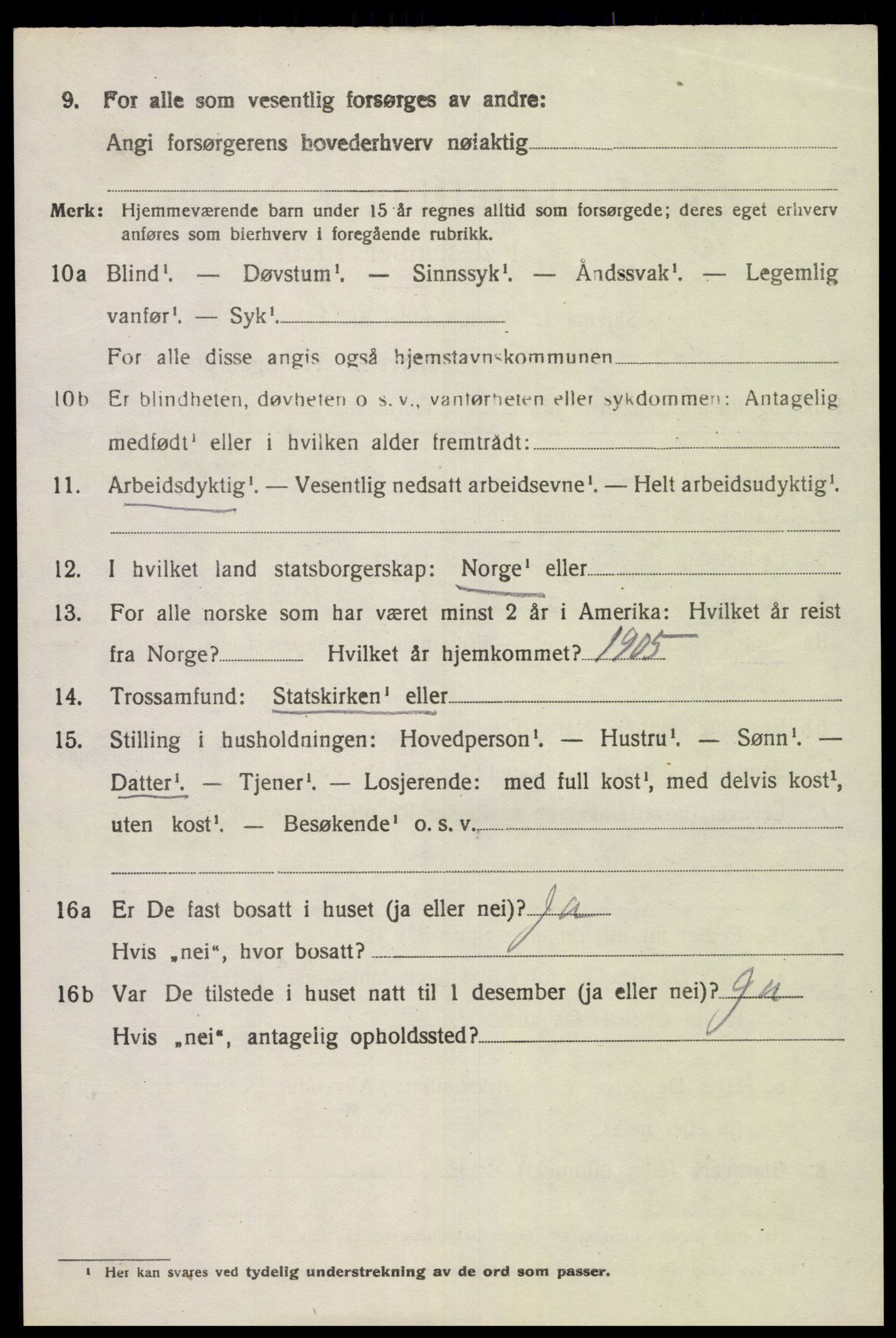 SAK, 1920 census for Herad, 1920, p. 431