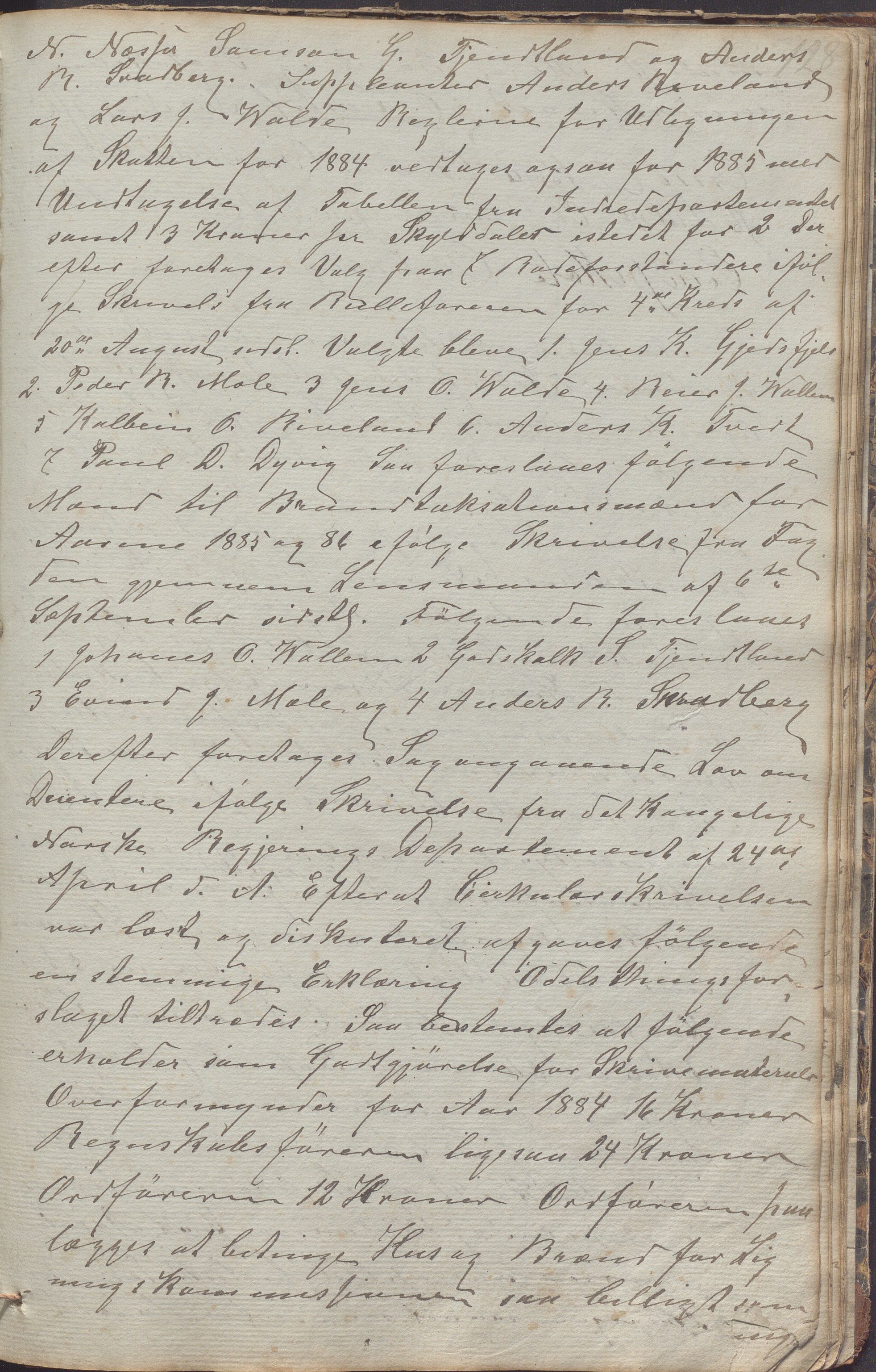 Årdal kommune - Formannskapet, IKAR/K-101953/A/L0001: Møtebok, 1849-1887, p. 256