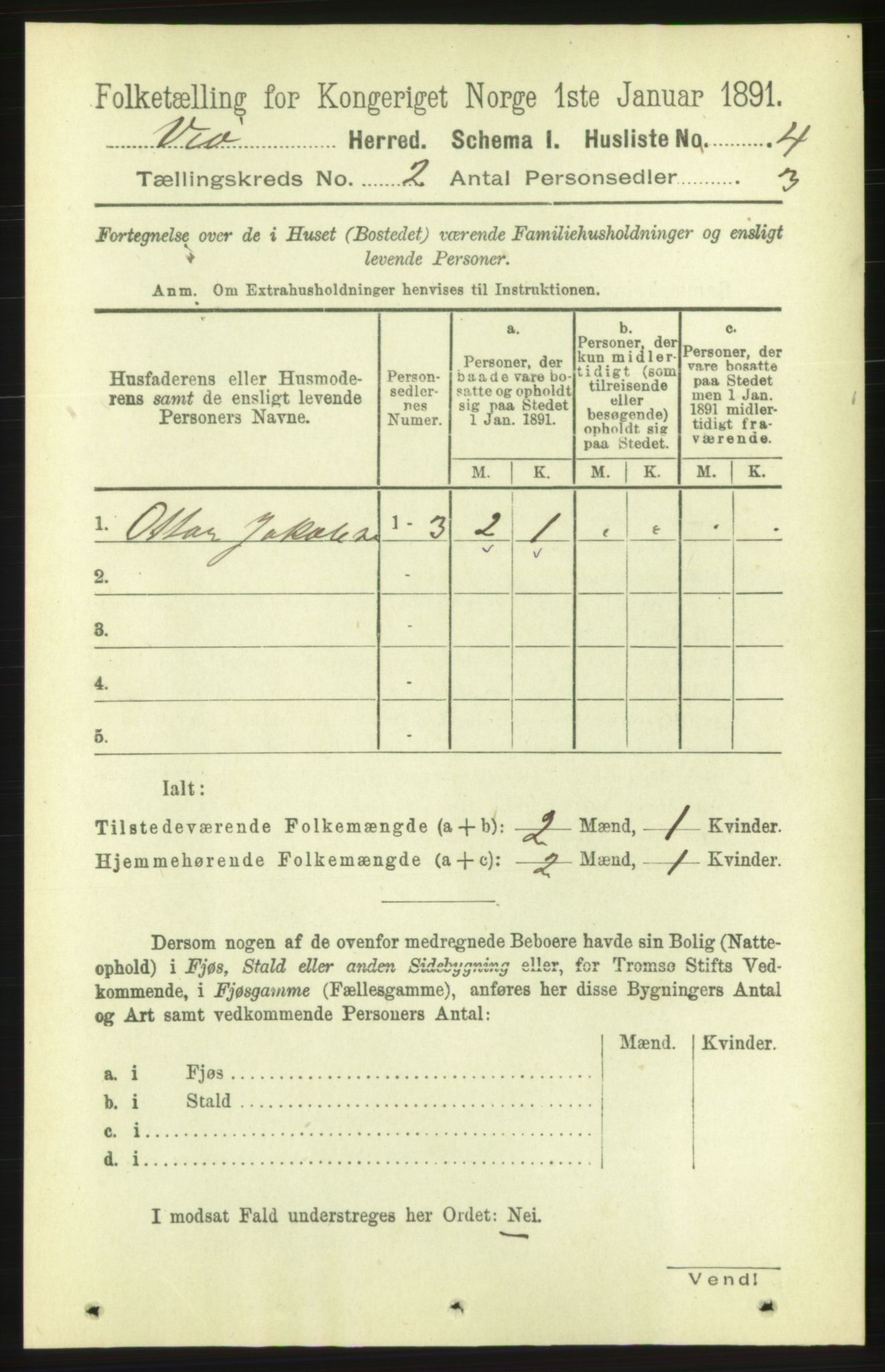 RA, 1891 census for 1541 Veøy, 1891, p. 655