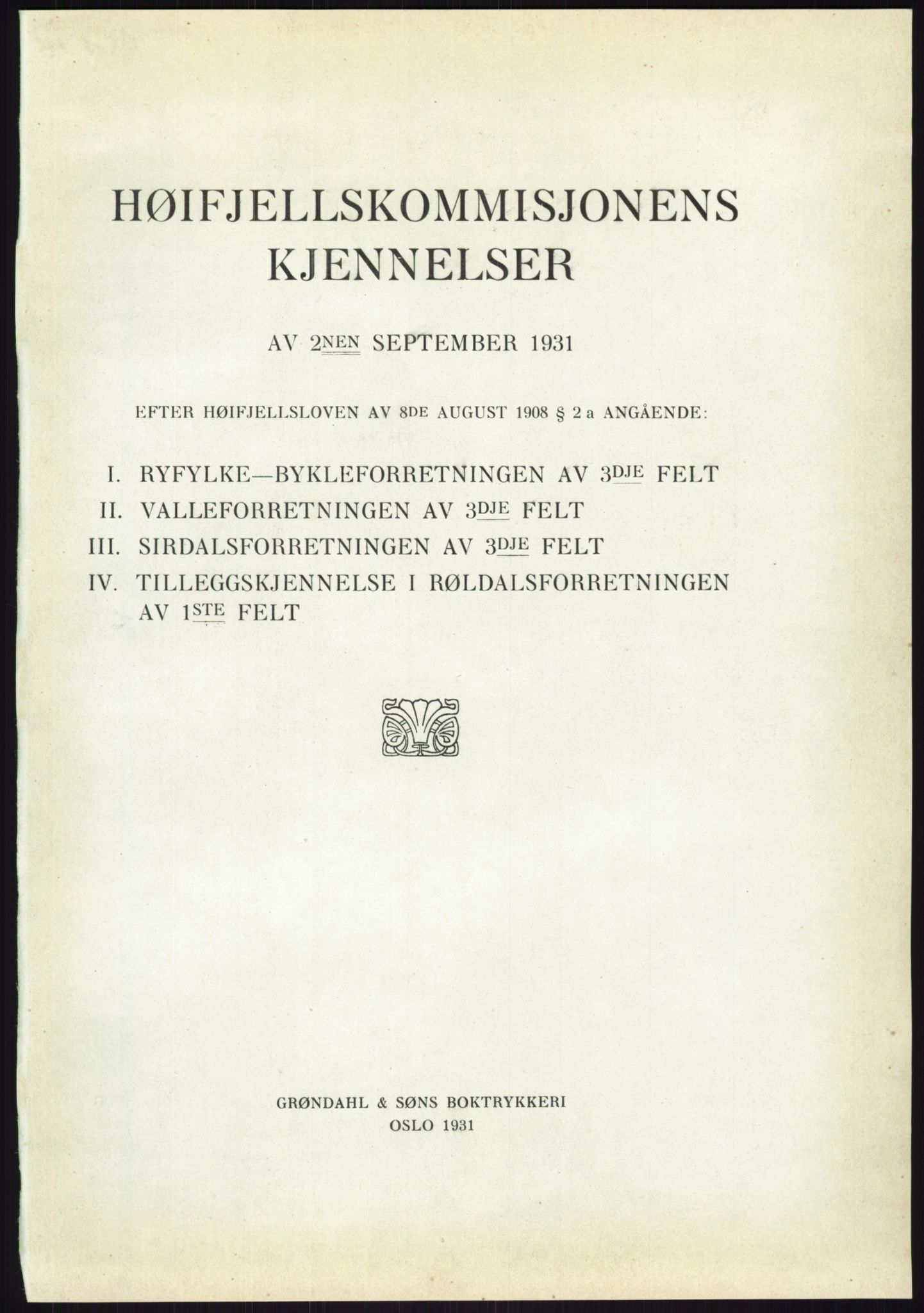Høyfjellskommisjonen, RA/S-1546/X/Xa/L0001: Nr. 1-33, 1909-1953, p. 1331