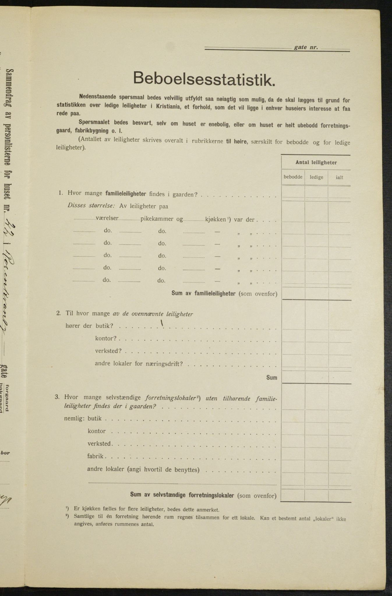 OBA, Municipal Census 1913 for Kristiania, 1913, p. 84018