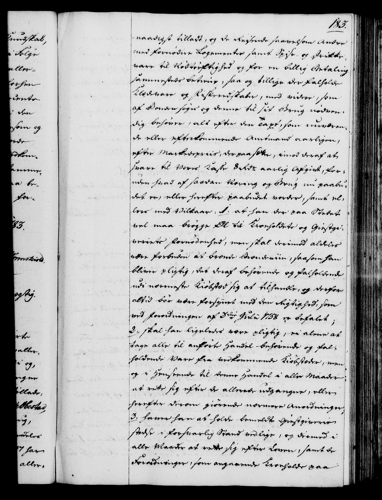 Rentekammeret, Kammerkanselliet, RA/EA-3111/G/Gg/Gga/L0012: Norsk ekspedisjonsprotokoll med register (merket RK 53.12), 1781-1783, p. 183