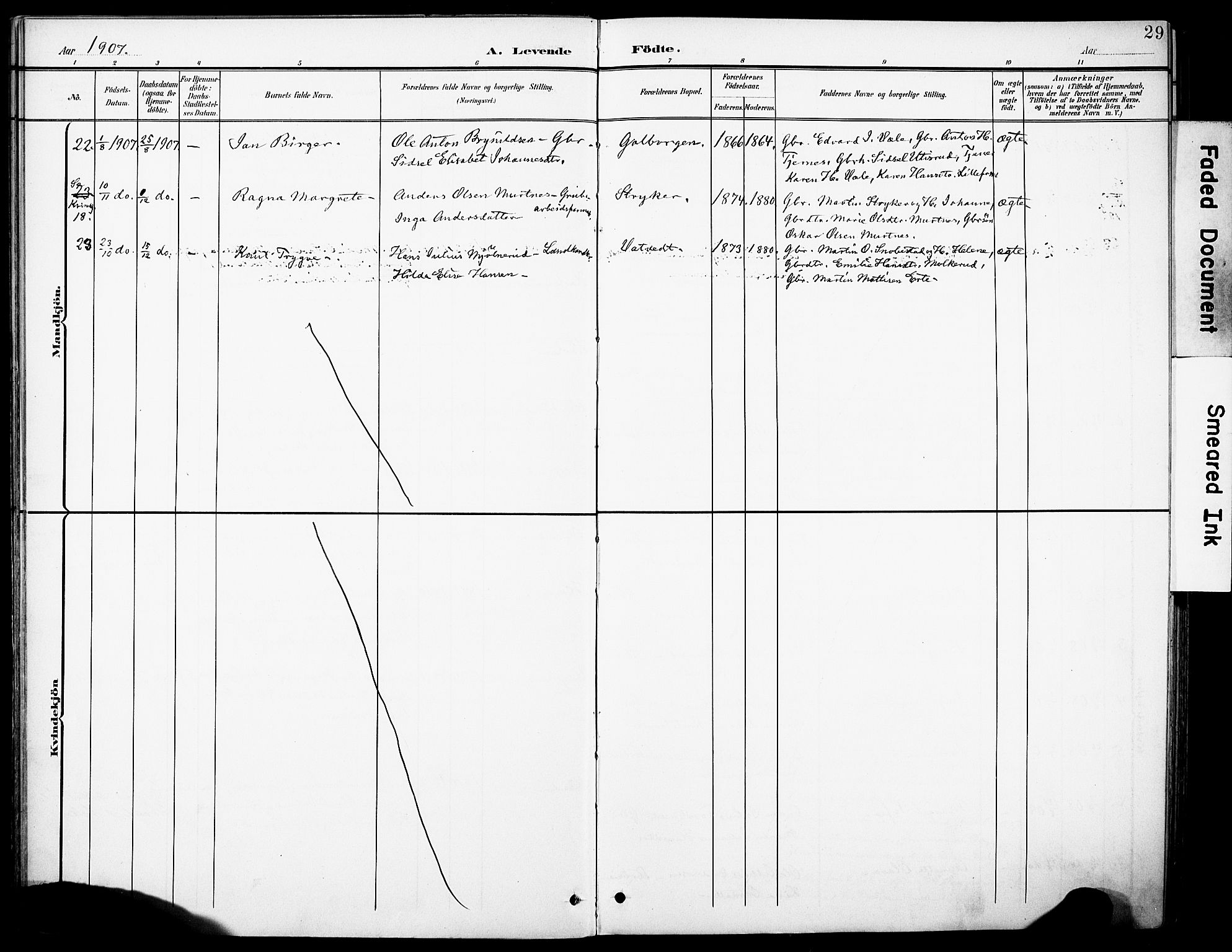 Rakkestad prestekontor Kirkebøker, SAO/A-2008/F/Fb/L0002: Parish register (official) no. II 2, 1900-1920, p. 29