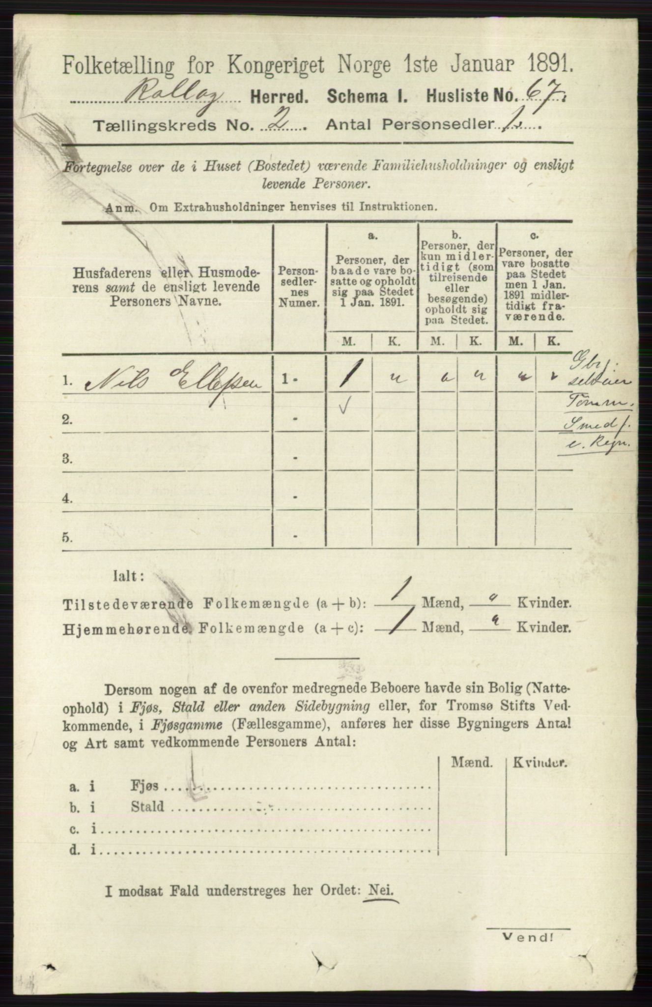 RA, 1891 census for 0632 Rollag, 1891, p. 483