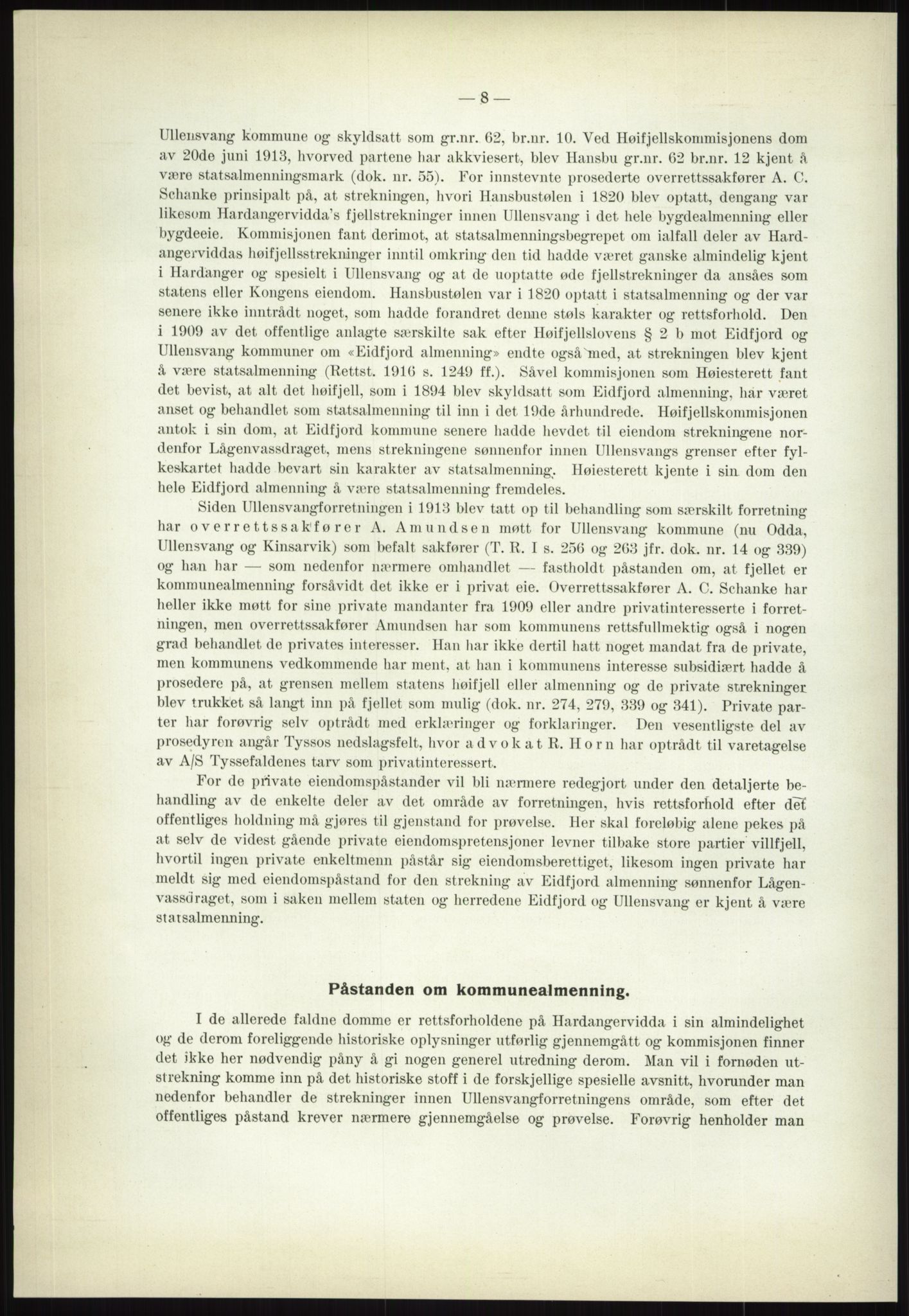 Høyfjellskommisjonen, AV/RA-S-1546/X/Xa/L0001: Nr. 1-33, 1909-1953, p. 614