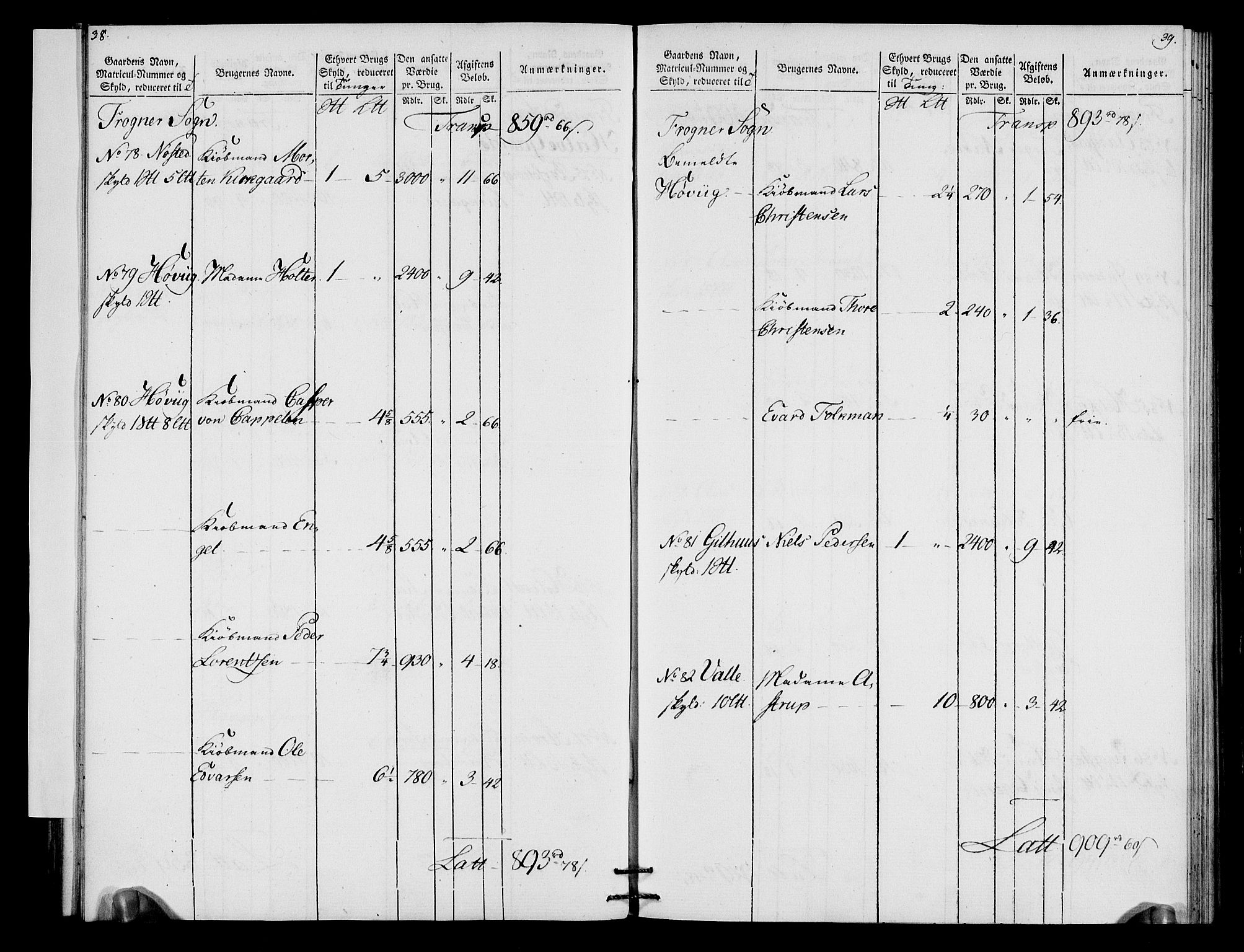 Rentekammeret inntil 1814, Realistisk ordnet avdeling, AV/RA-EA-4070/N/Ne/Nea/L0066: Buskerud fogderi. Oppebørselsregister for Lier, Røyken og Hurum prestegjeld, 1803-1804, p. 23