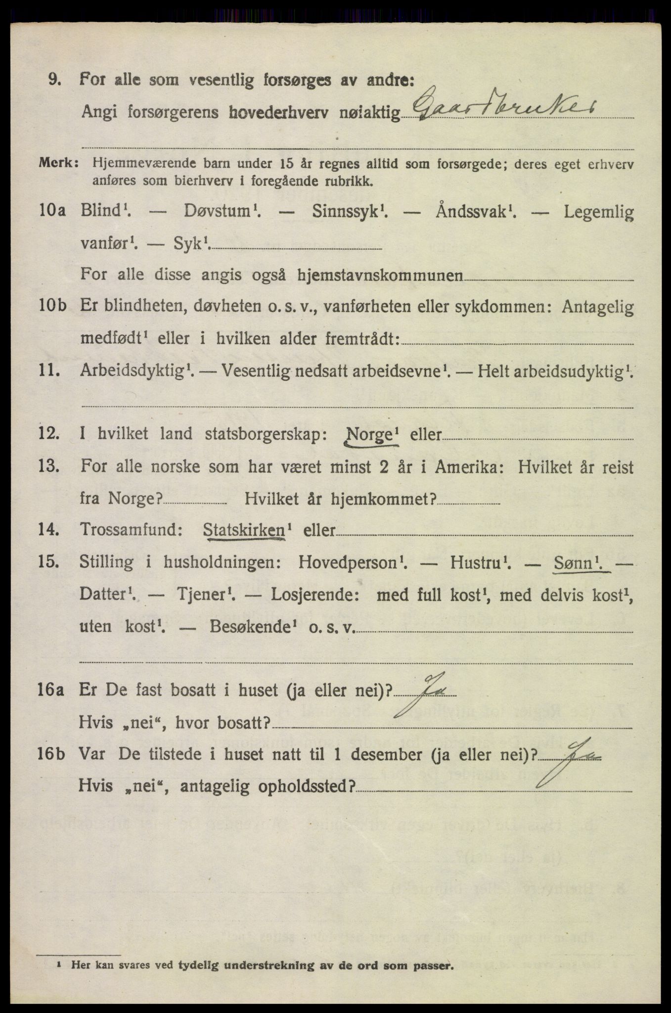 SAH, 1920 census for Østre Gausdal, 1920, p. 2781