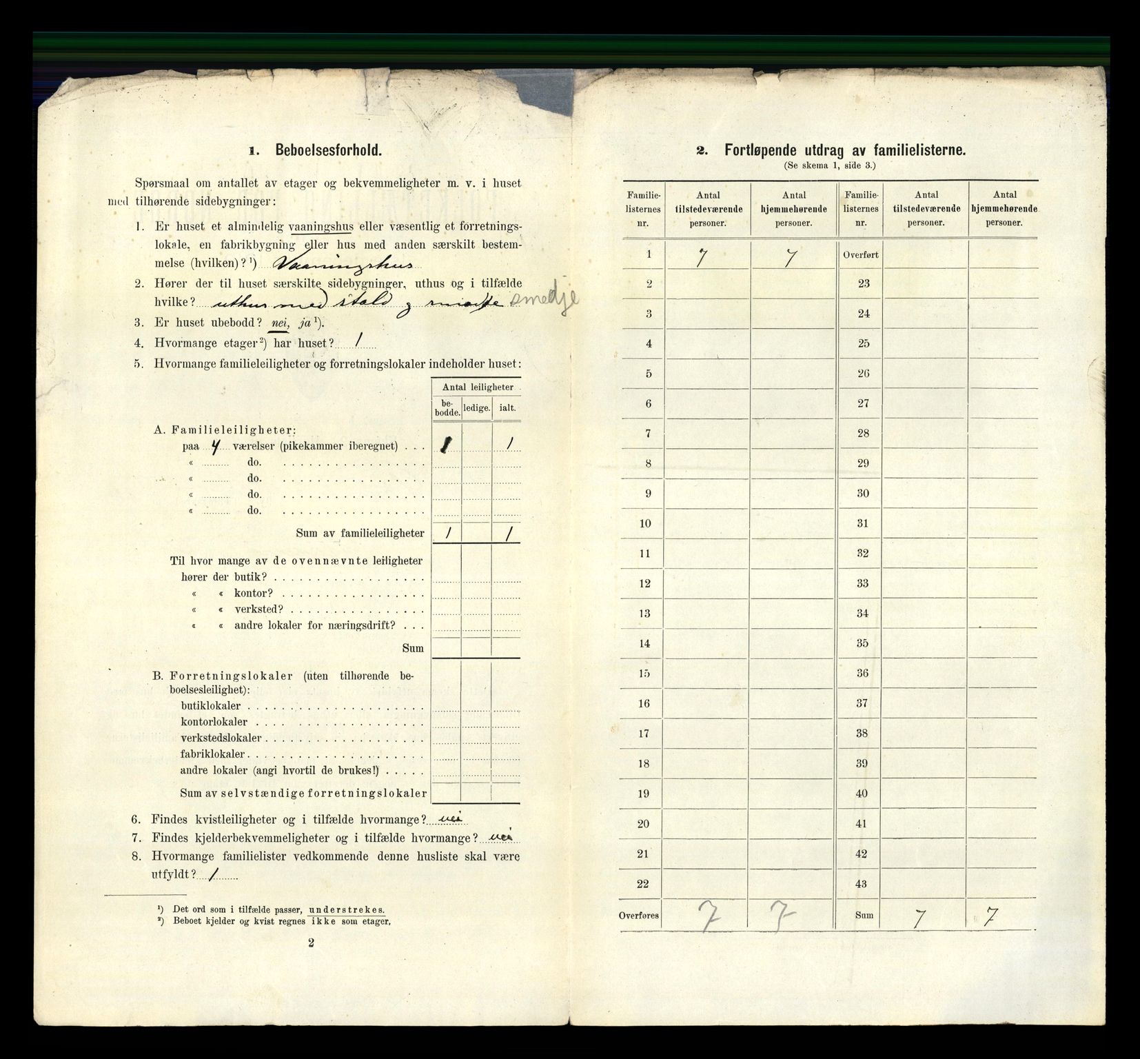 RA, 1910 census for Larvik, 1910, p. 5068