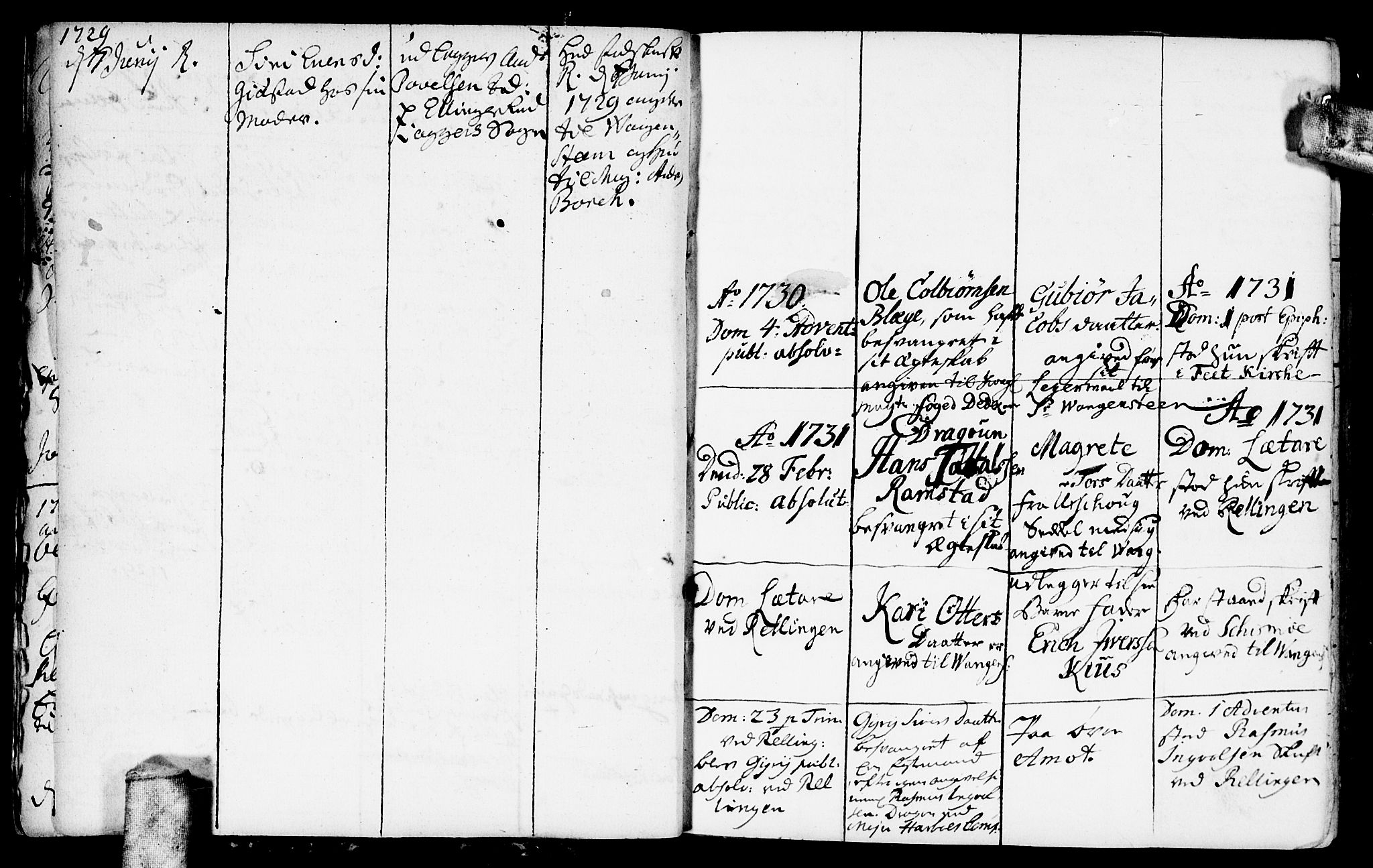 Fet prestekontor Kirkebøker, AV/SAO-A-10370a/F/Fa/L0002: Parish register (official) no. I 2, 1716-1815, p. 9