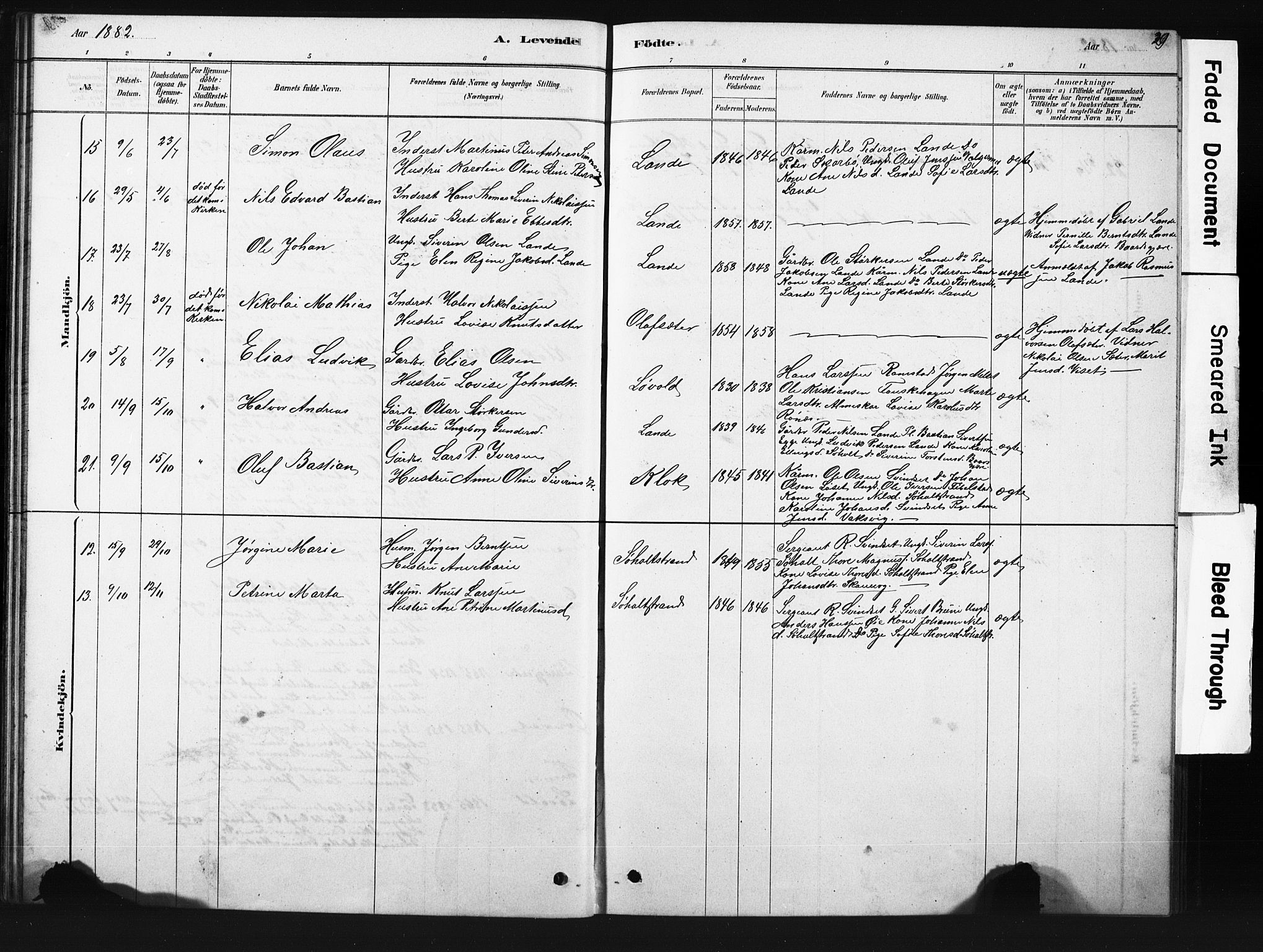 Ministerialprotokoller, klokkerbøker og fødselsregistre - Møre og Romsdal, AV/SAT-A-1454/522/L0326: Parish register (copy) no. 522C05, 1878-1890, p. 29