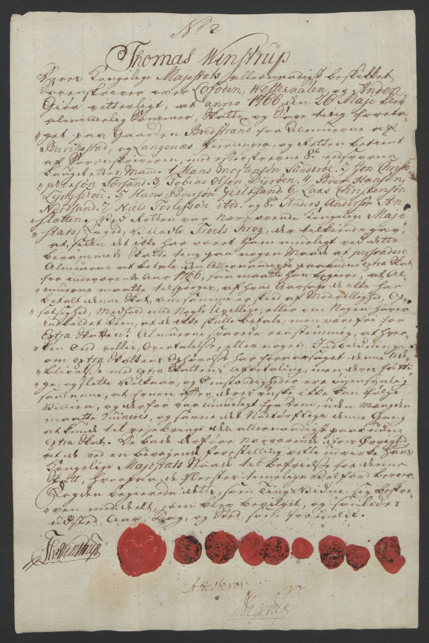 Rentekammeret inntil 1814, Reviderte regnskaper, Fogderegnskap, AV/RA-EA-4092/R67/L4747: Ekstraskatten Vesterålen, Andenes og Lofoten, 1762-1766, p. 468