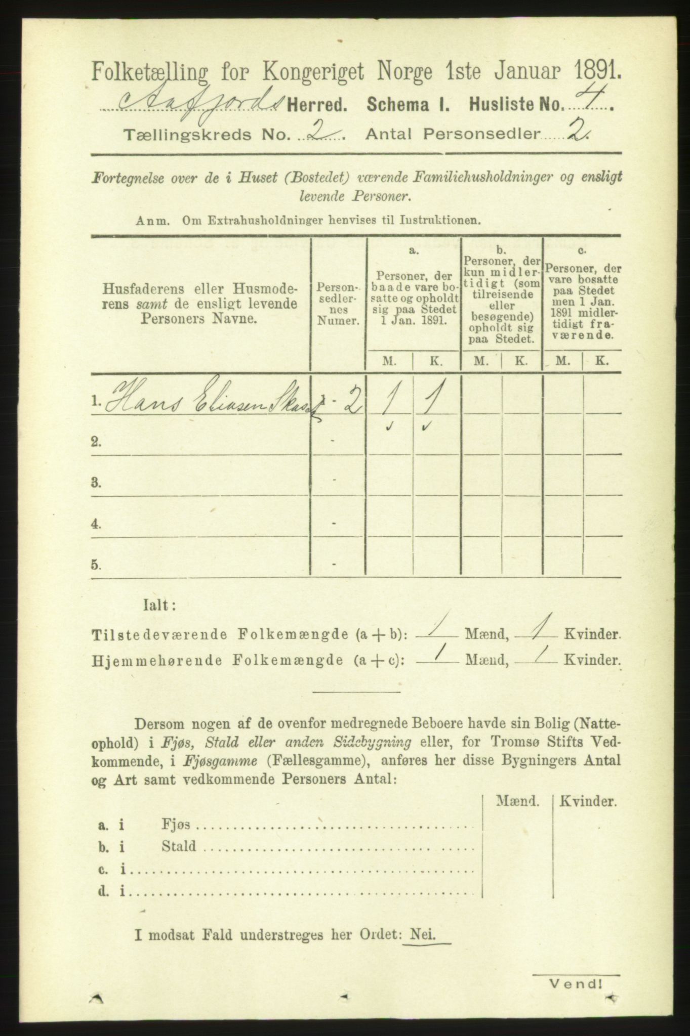 RA, 1891 census for 1630 Åfjord, 1891, p. 351