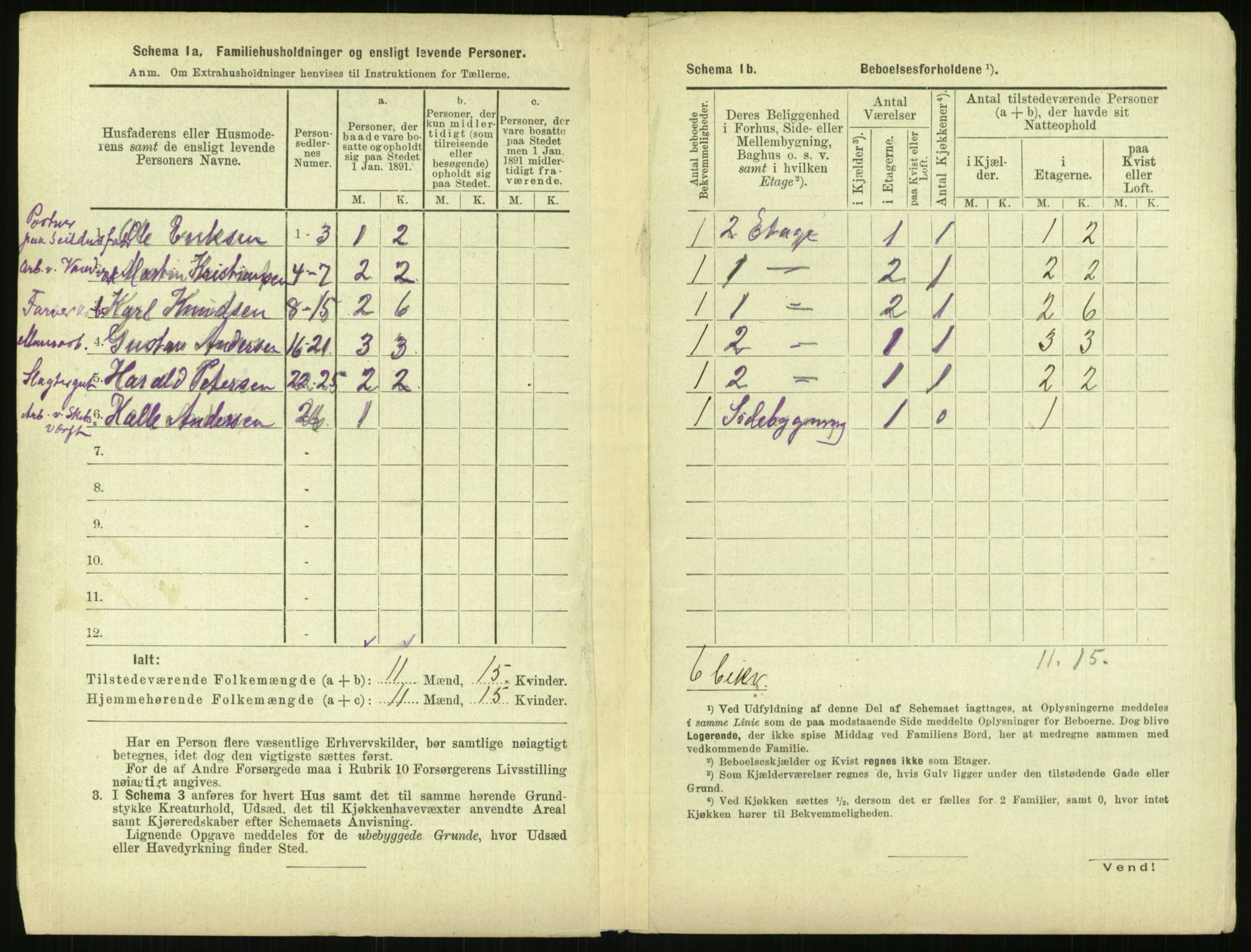 RA, 1891 census for 0301 Kristiania, 1891, p. 150450