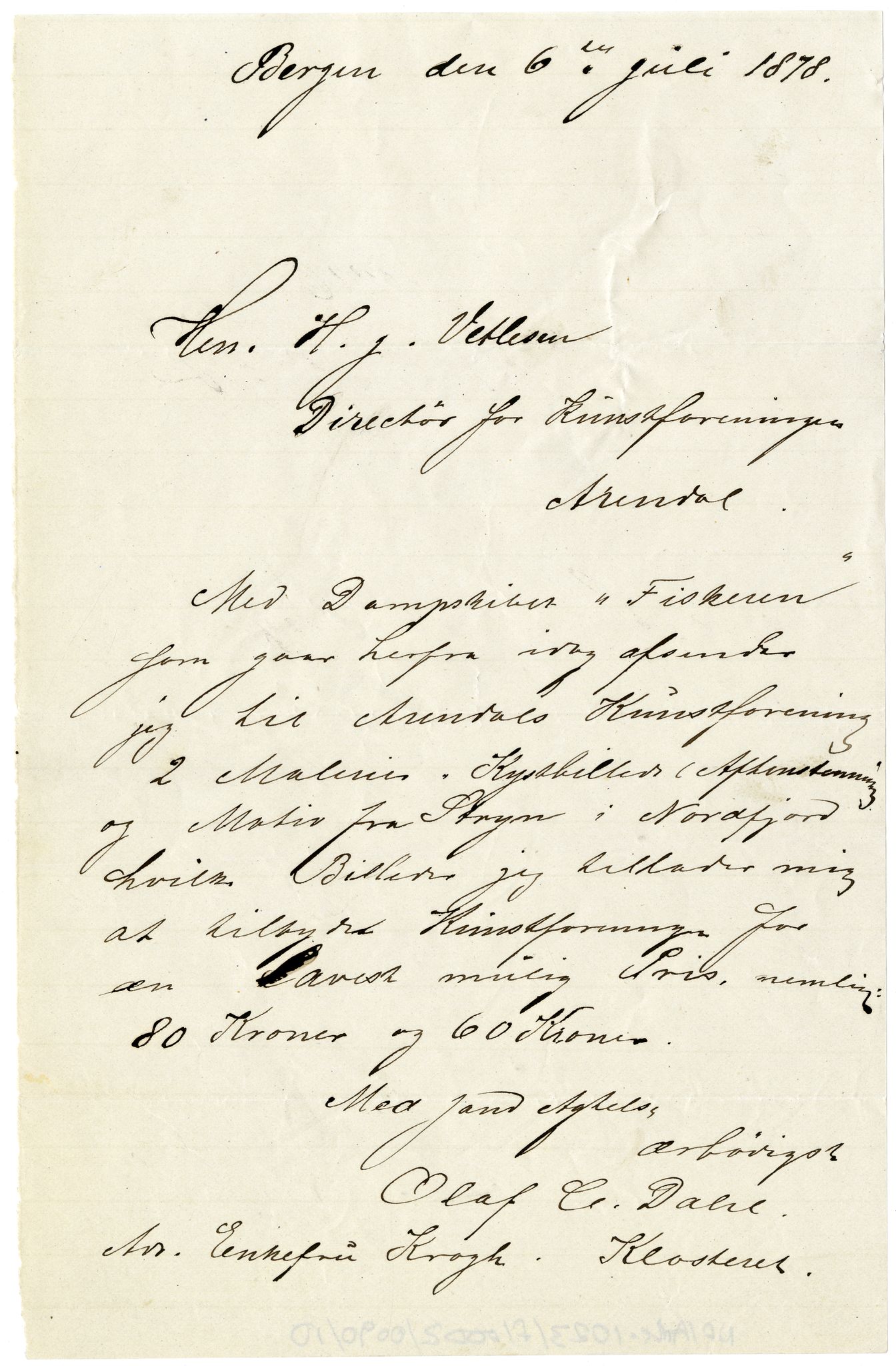 Diderik Maria Aalls brevsamling, NF/Ark-1023/F/L0002: D.M. Aalls brevsamling. B - C, 1799-1889, p. 451