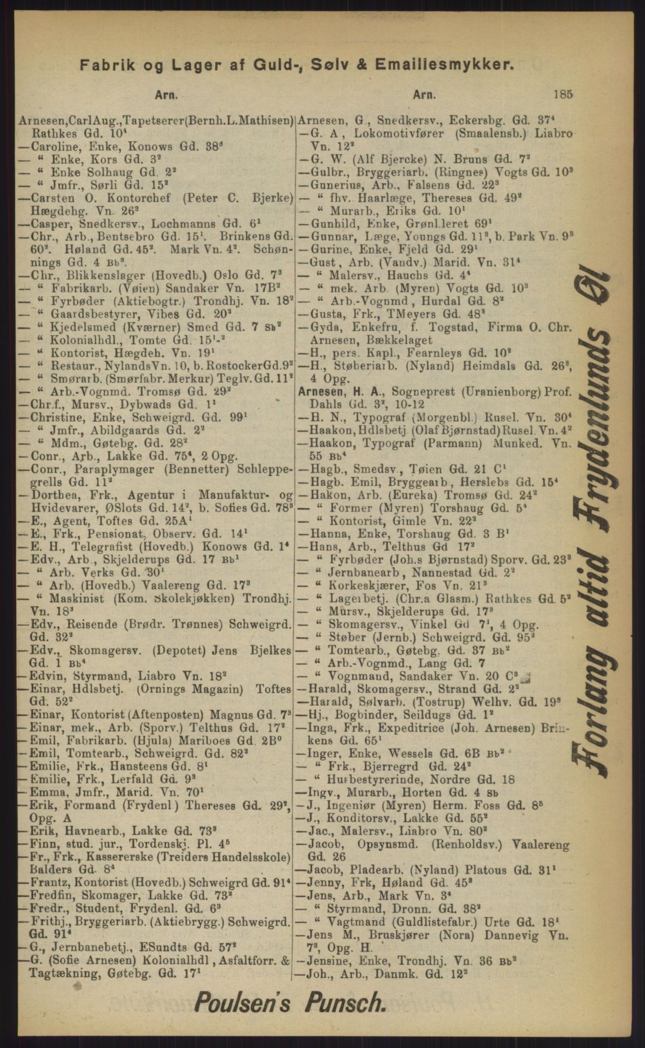 Kristiania/Oslo adressebok, PUBL/-, 1903, p. 185