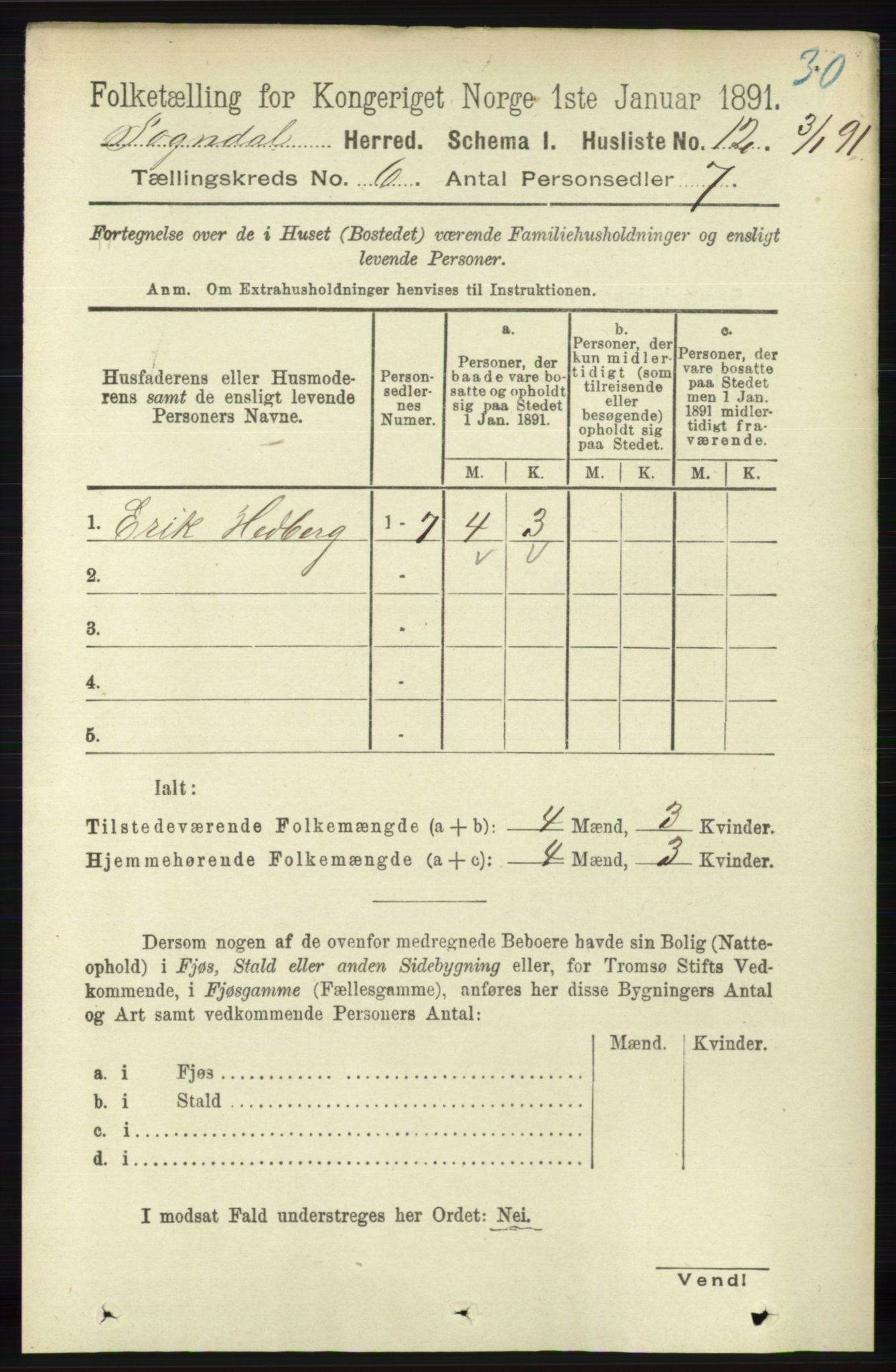 RA, 1891 census for 1111 Sokndal, 1891, p. 1580