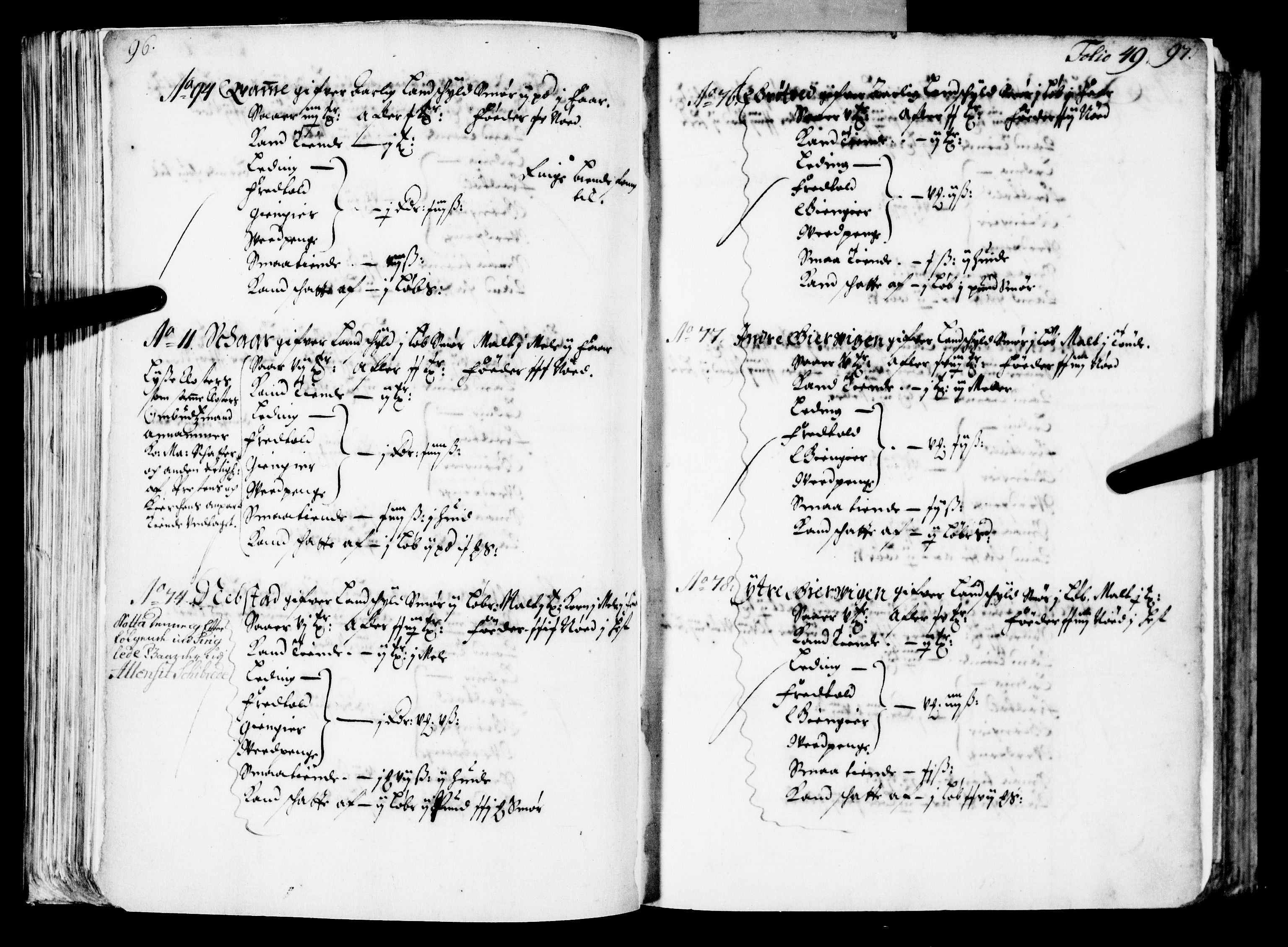 Rentekammeret inntil 1814, Realistisk ordnet avdeling, AV/RA-EA-4070/N/Nb/Nba/L0039: Nordhordland fogderi, 1667, p. 48b-49a