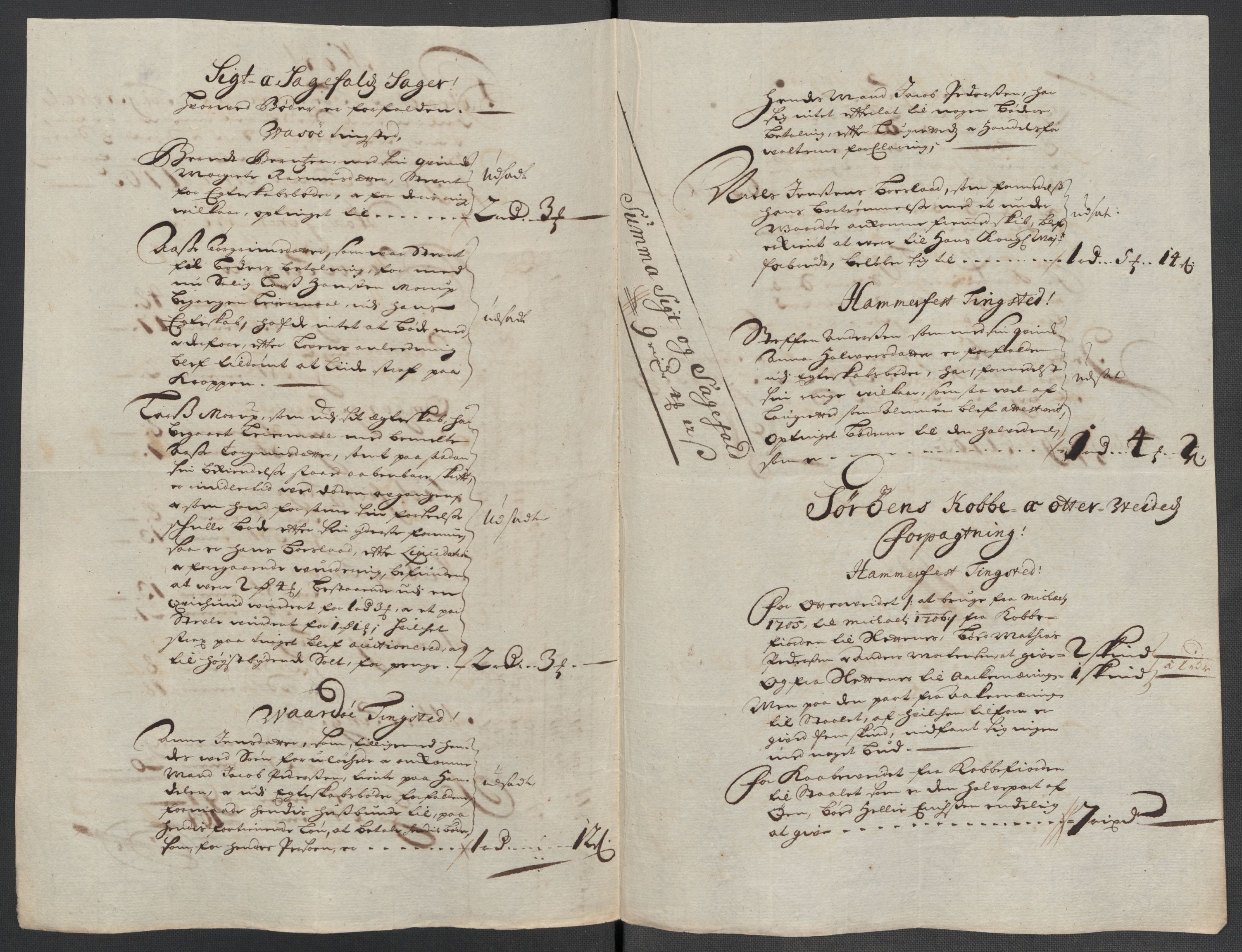 Rentekammeret inntil 1814, Reviderte regnskaper, Fogderegnskap, AV/RA-EA-4092/R69/L4853: Fogderegnskap Finnmark/Vardøhus, 1705-1706, p. 54