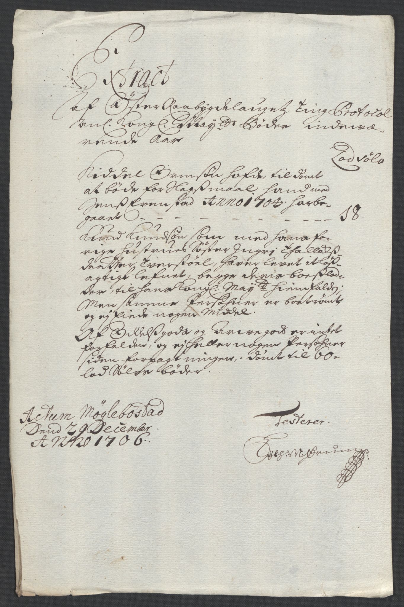 Rentekammeret inntil 1814, Reviderte regnskaper, Fogderegnskap, AV/RA-EA-4092/R40/L2448: Fogderegnskap Råbyggelag, 1706-1708, p. 37