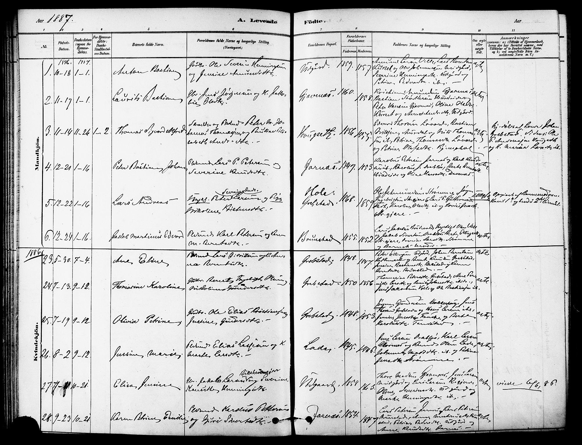 Ministerialprotokoller, klokkerbøker og fødselsregistre - Møre og Romsdal, AV/SAT-A-1454/523/L0334: Parish register (official) no. 523A01, 1878-1891