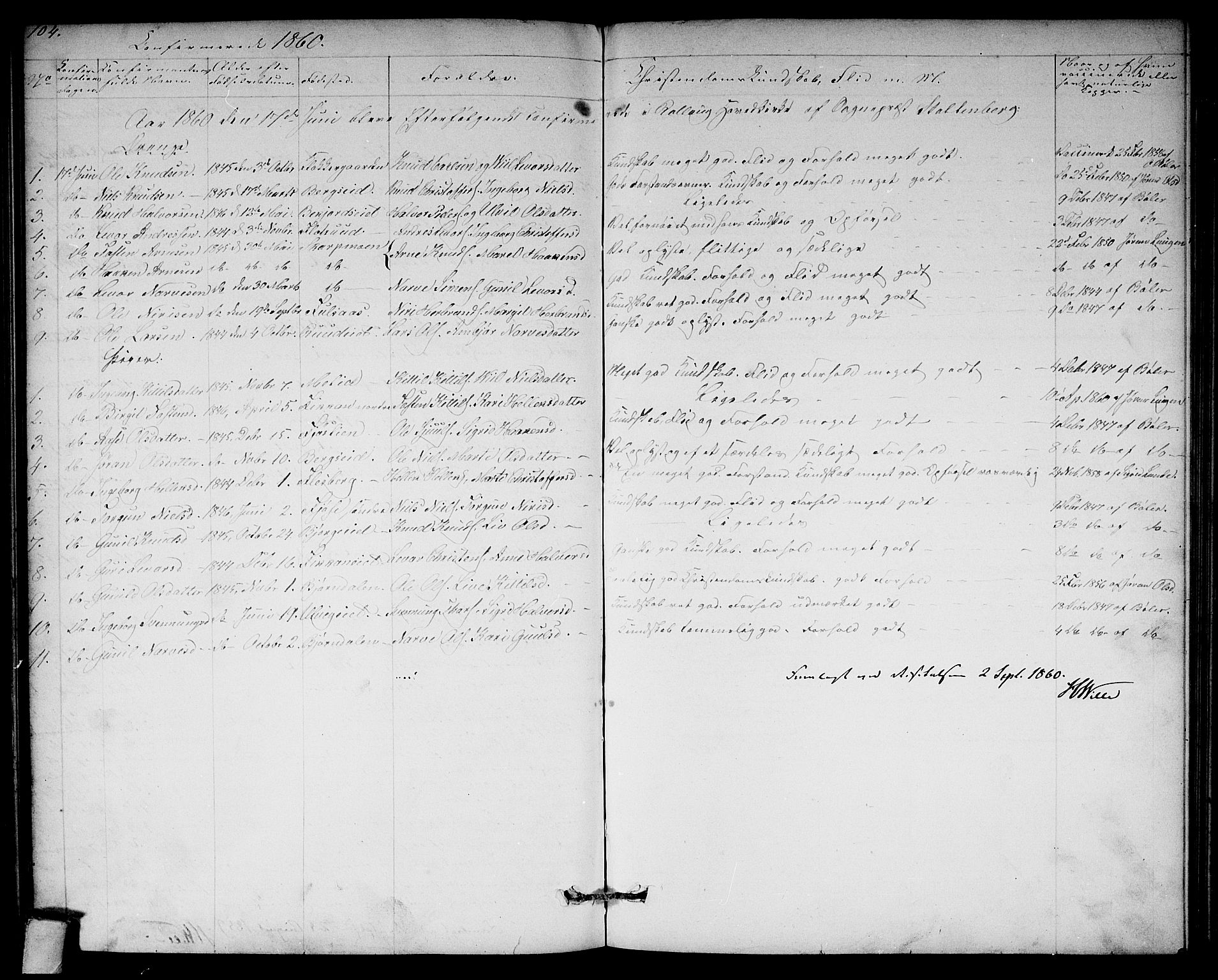 Rollag kirkebøker, AV/SAKO-A-240/G/Ga/L0003: Parish register (copy) no. I 3, 1856-1887, p. 104