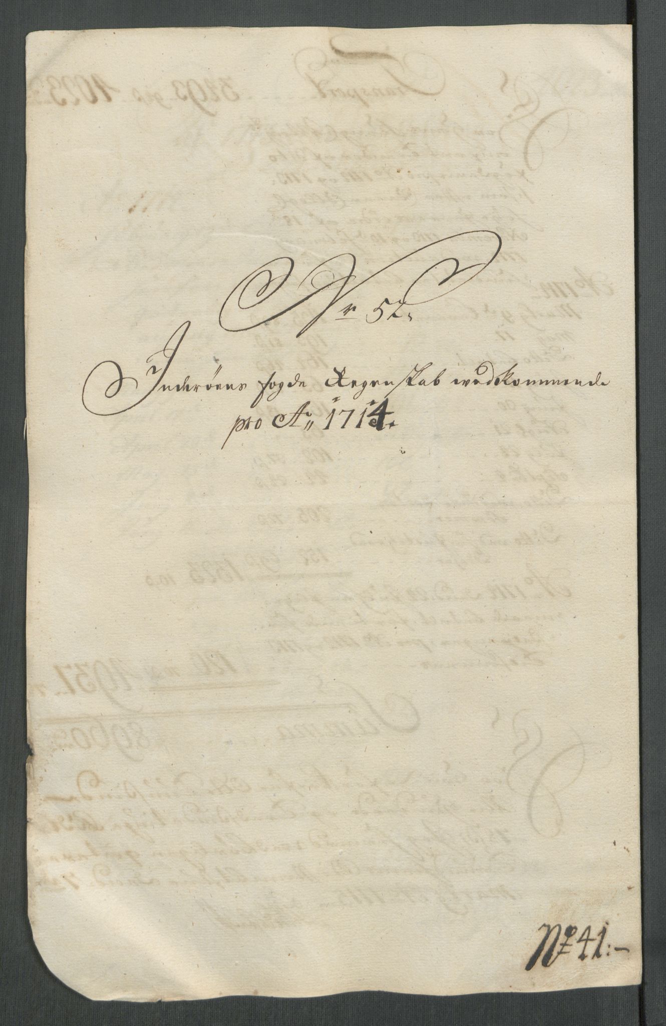 Rentekammeret inntil 1814, Reviderte regnskaper, Fogderegnskap, AV/RA-EA-4092/R63/L4322: Fogderegnskap Inderøy, 1714, p. 384